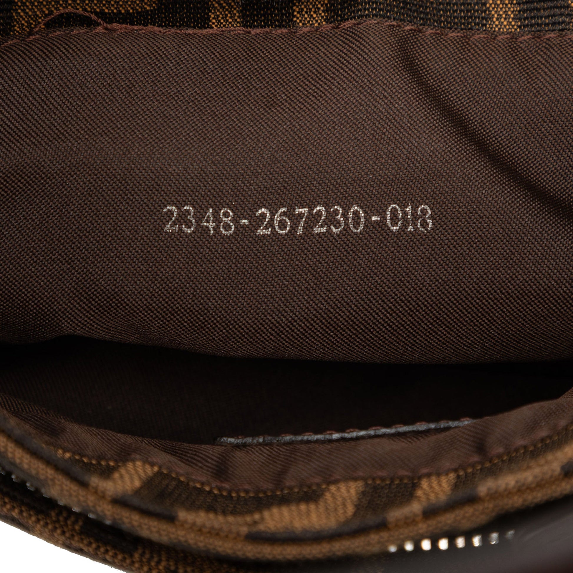 Fendi Zucca Canvas Shoulder Bag
