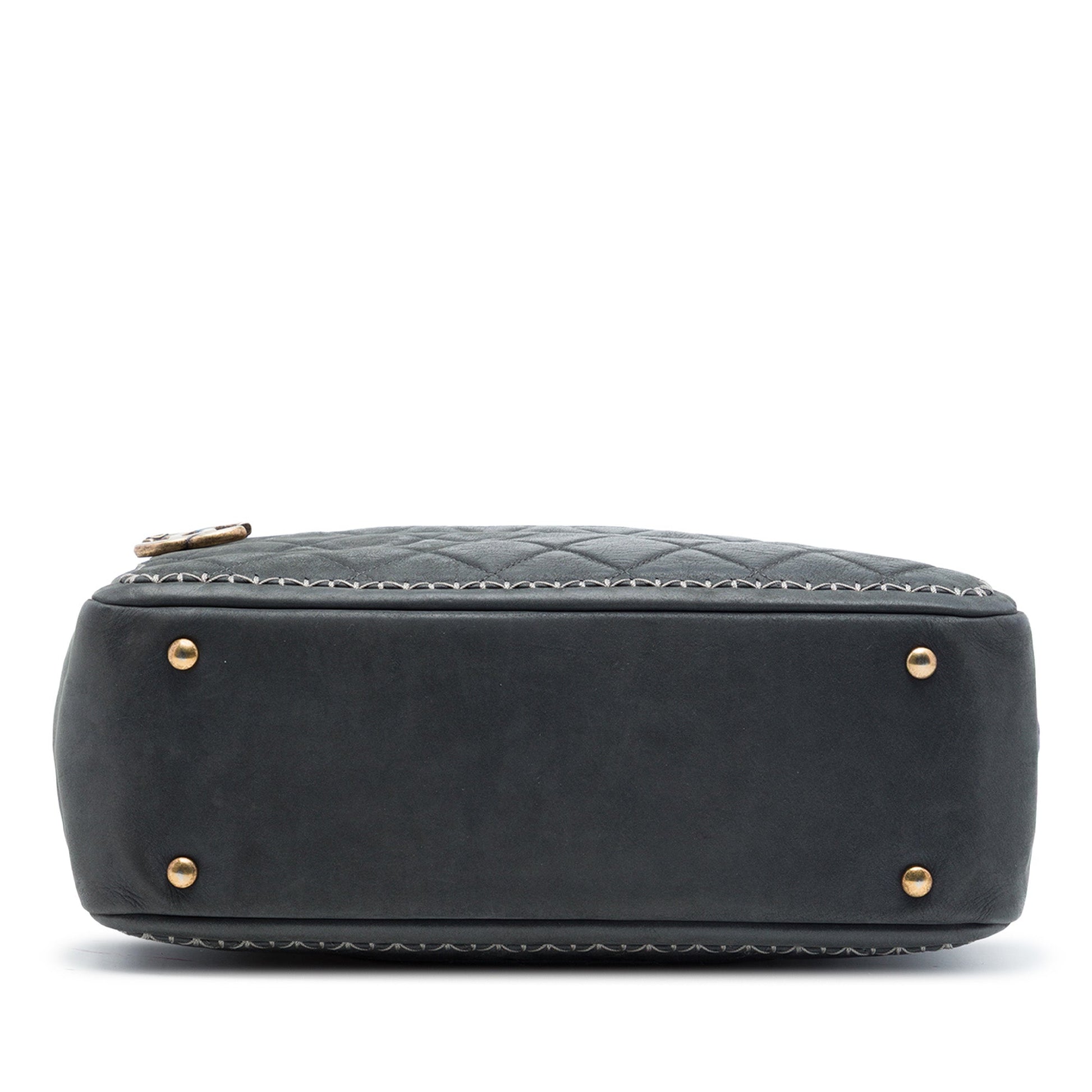Chanel CC Quilted Iridescent Calfskin Whipstitch Camera Bag