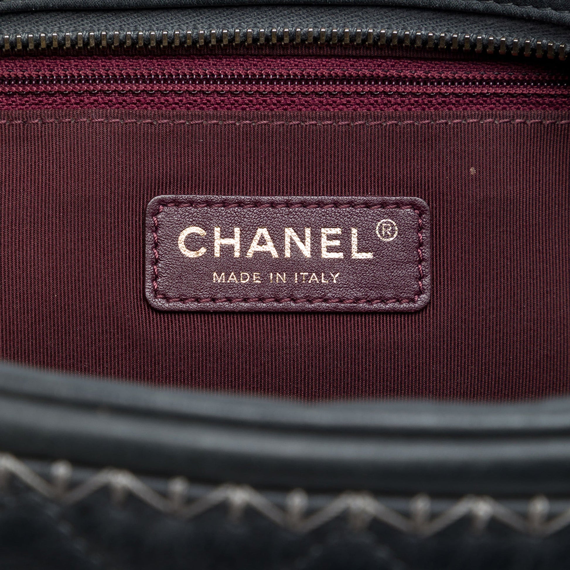 Chanel CC Quilted Iridescent Calfskin Whipstitch Camera Bag