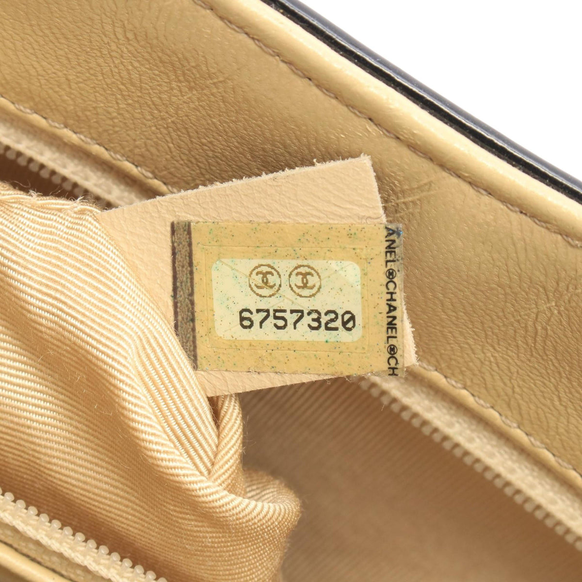 Chanel Choco Bar Calfskin Shopping Tote — Beige