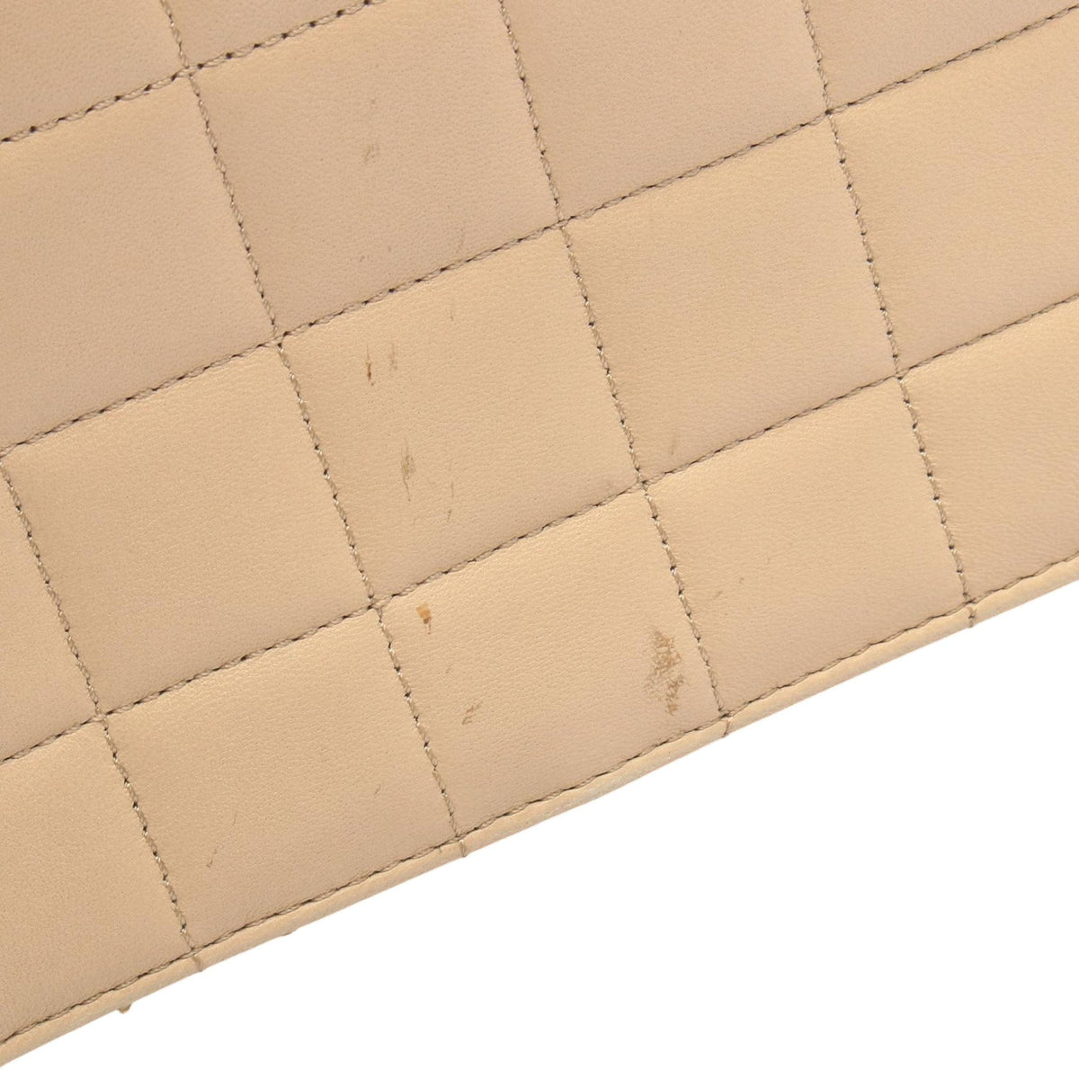 Chanel Choco Bar Calfskin Shopping Tote — Beige