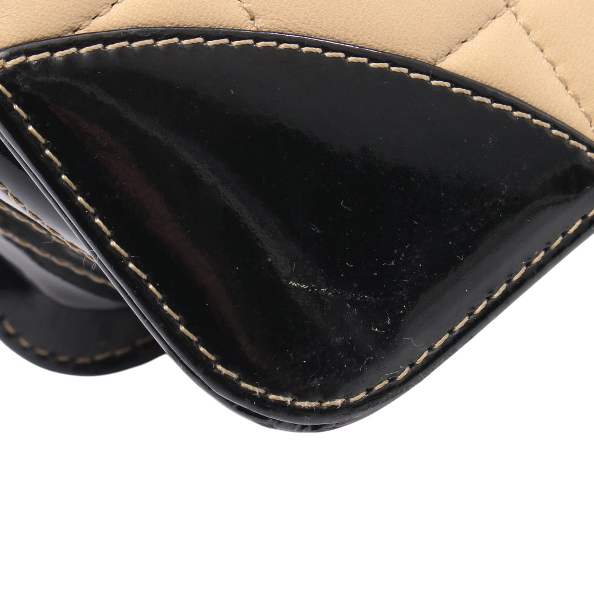 Chanel Choco Bar Calfskin Shopping Tote — Beige