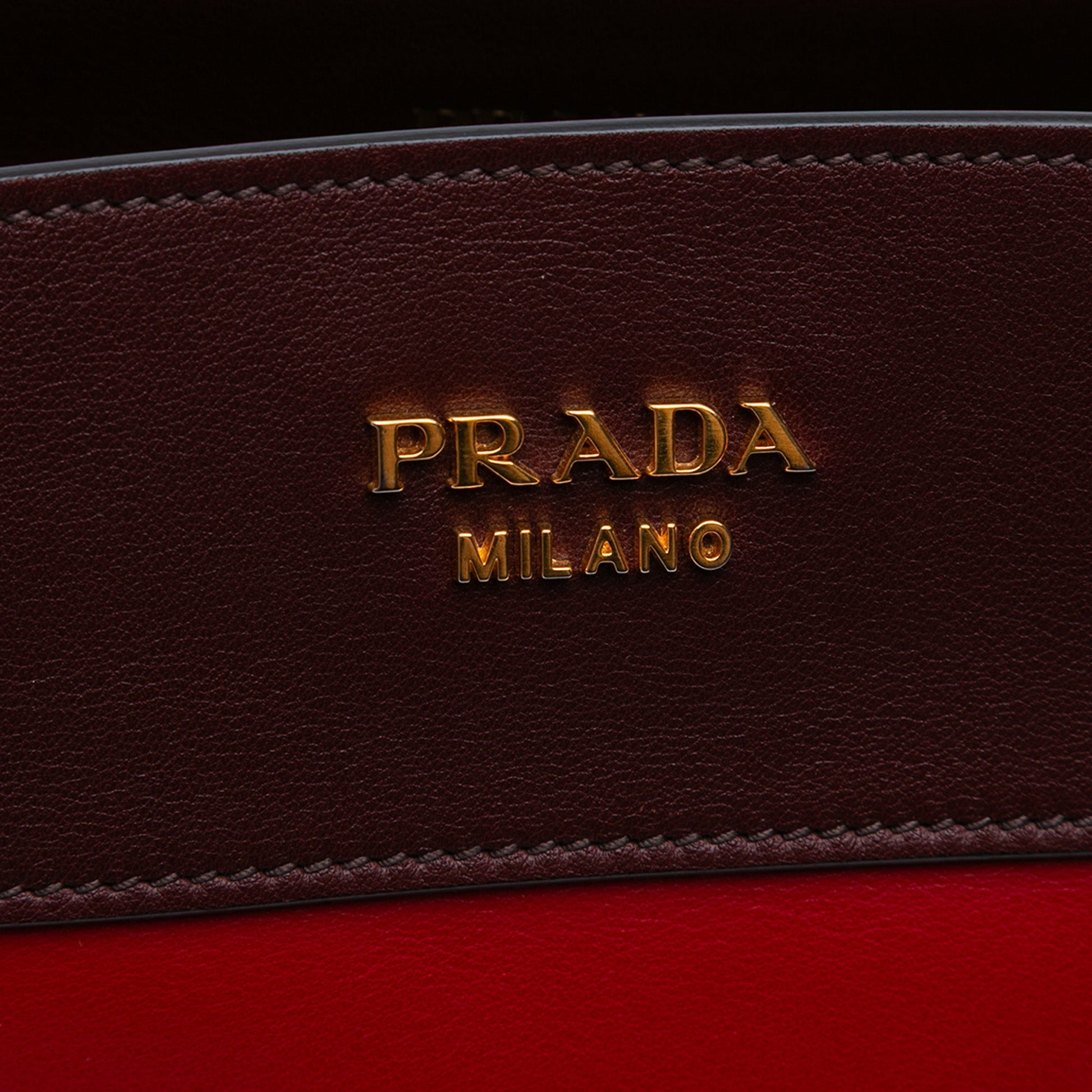 Prada City Calf Colorblock Bibliotheque Crossbody