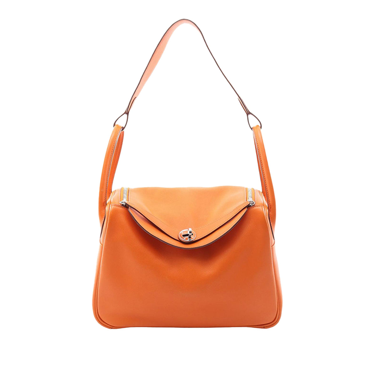 Hermès Clemence Lindy 30 — Orange