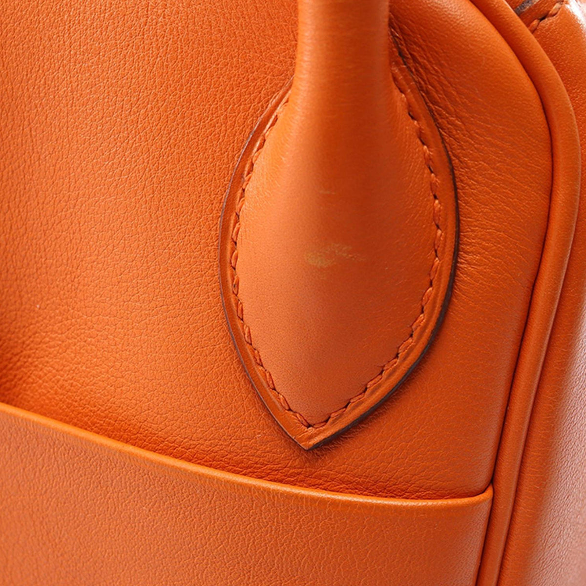 Hermès Clemence Lindy 30 — Orange
