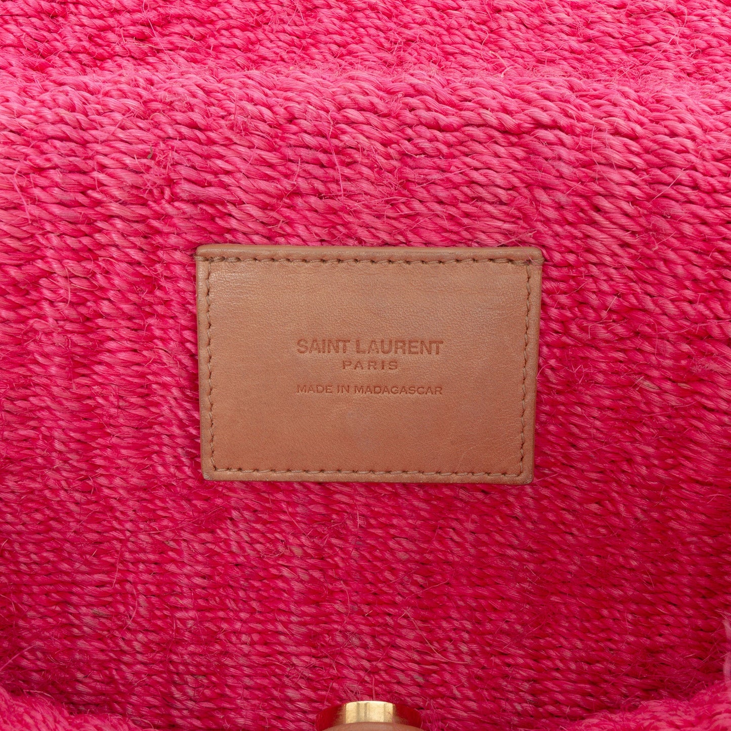 Saint Laurent Medium Raffia Monogram Kate Crossbody