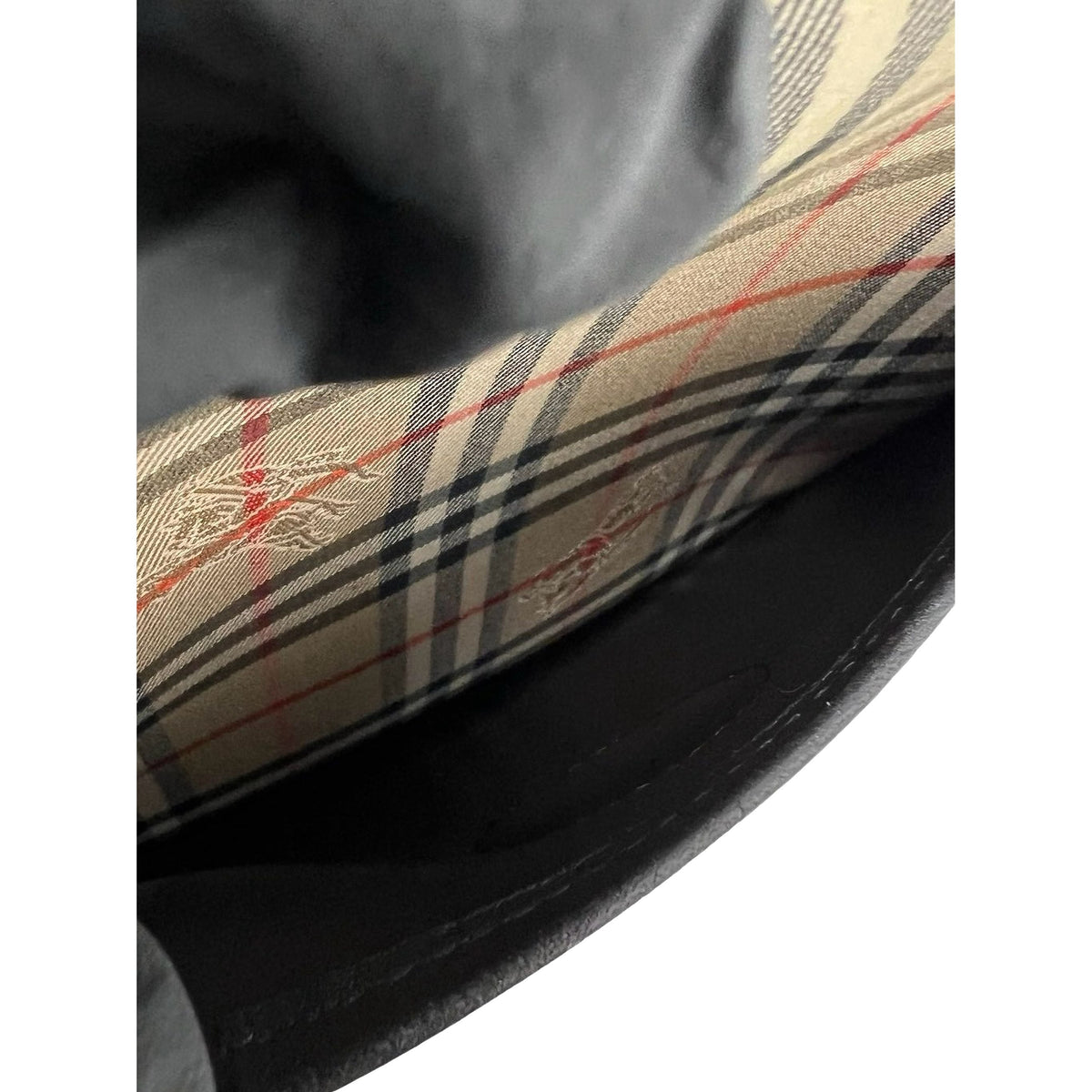 Burberry Haymarket Check Canvas Crossbody — Beige