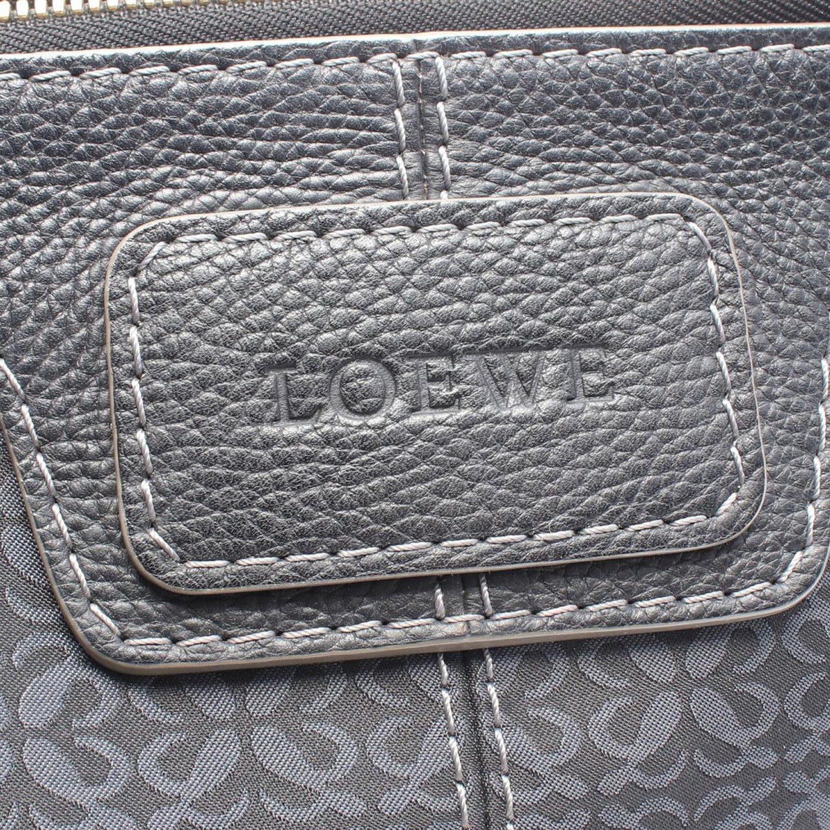 LOEWE Anagram Canvas New Road Crossbody — Black