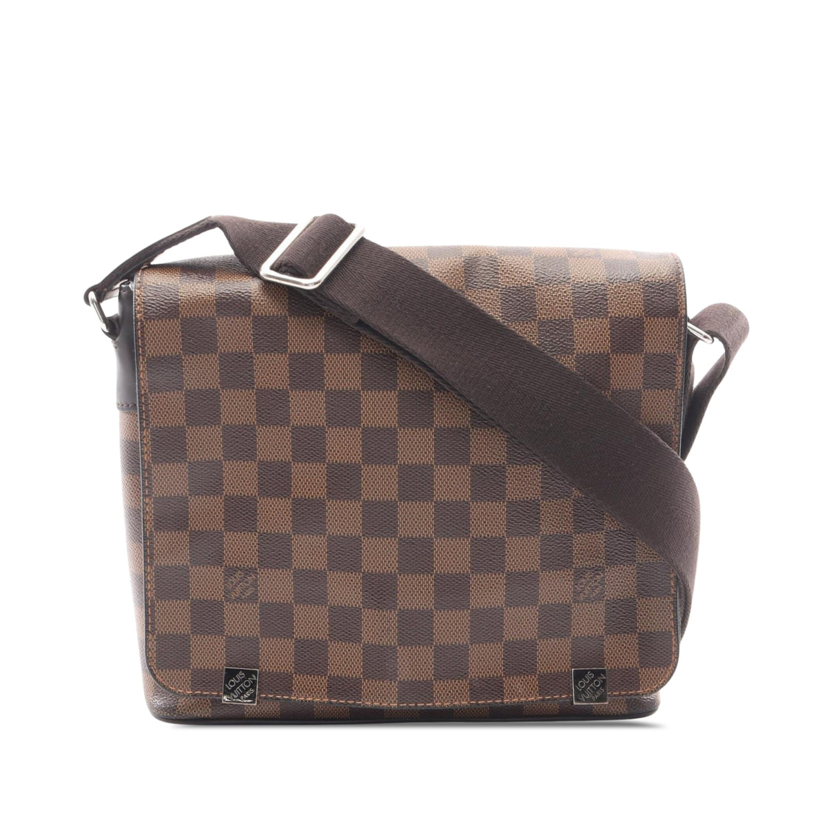 Louis Vuitton Damier Ebene District PM — Brown