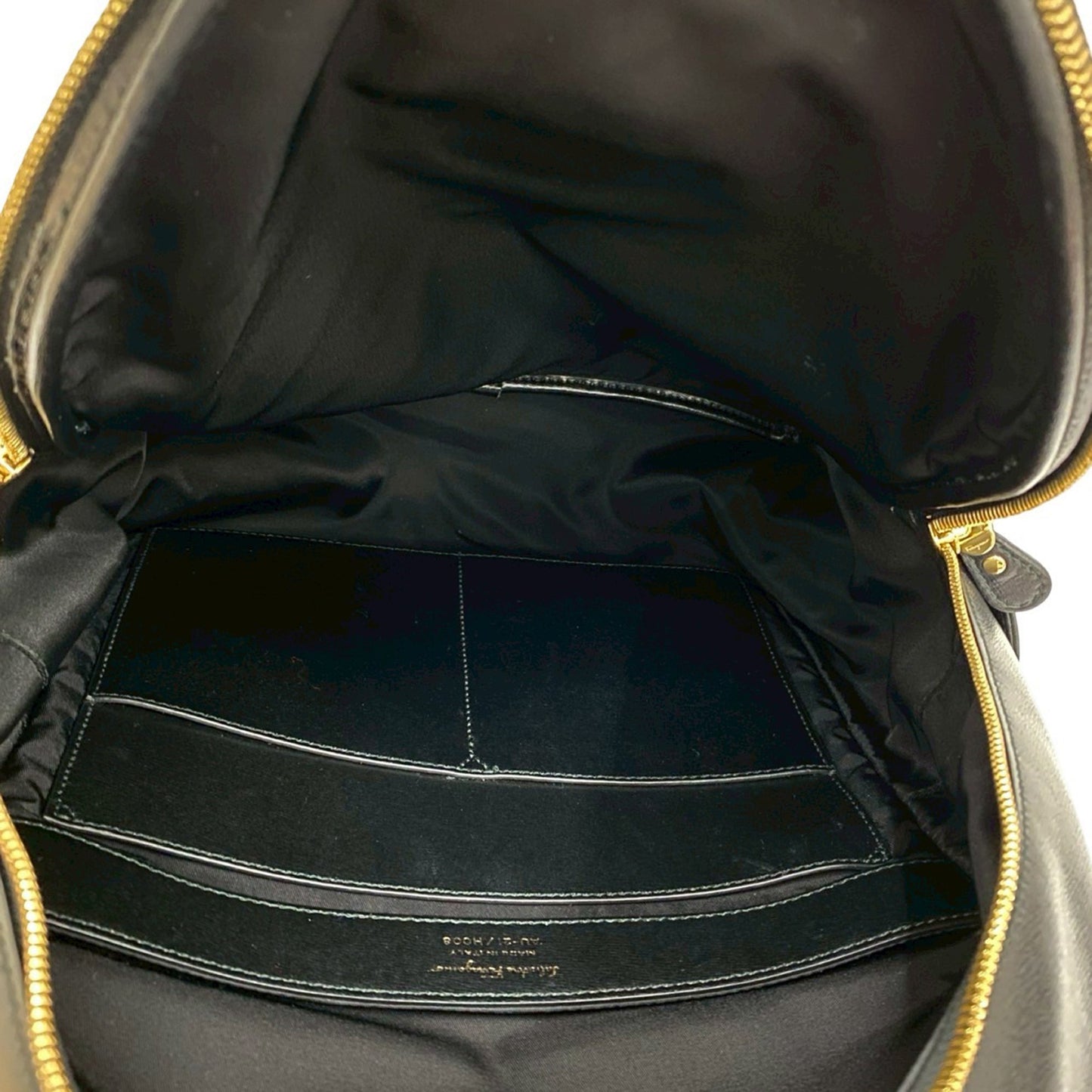 Ferragamo Leather Gancini City Zip Backpack