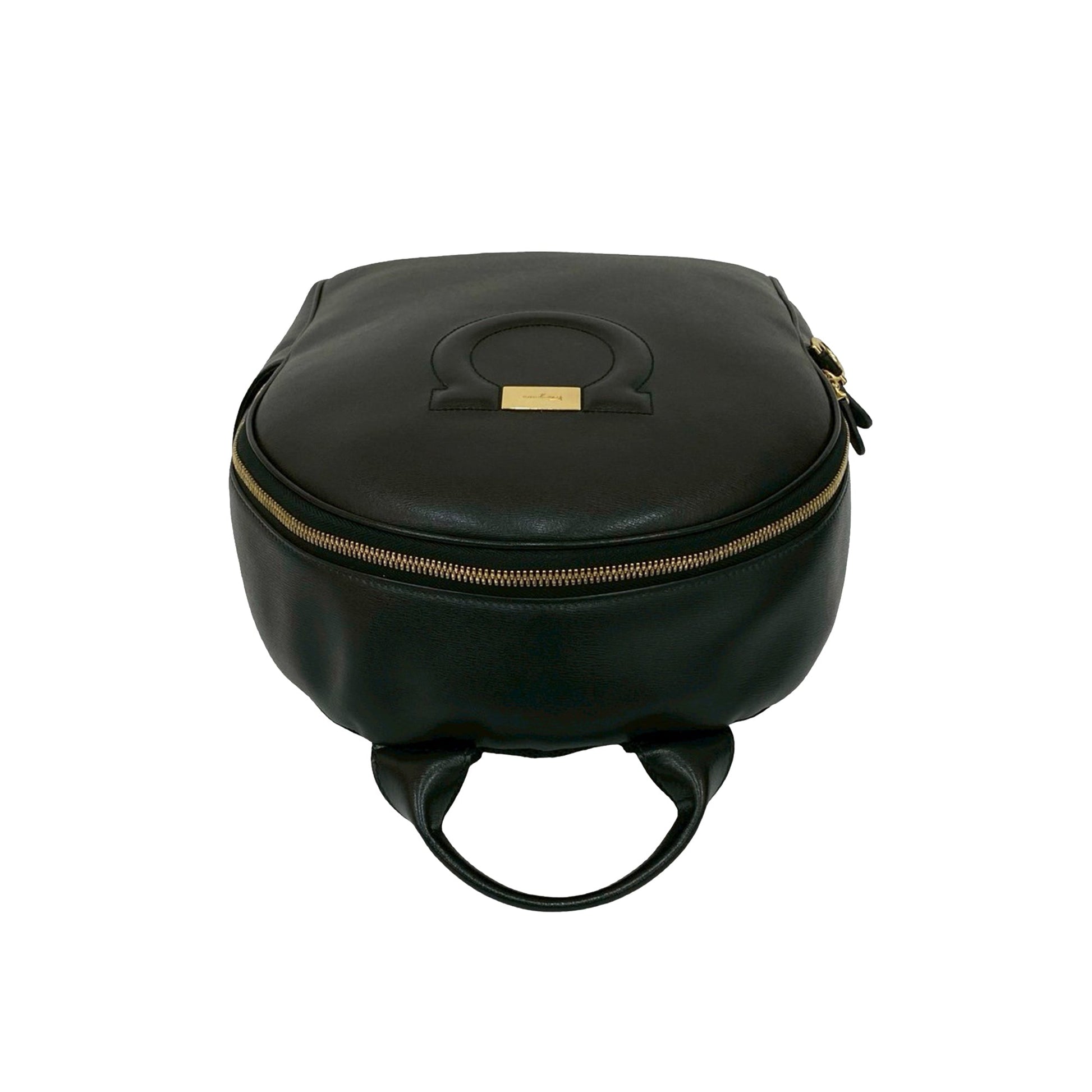 Ferragamo Leather Gancini City Zip Backpack