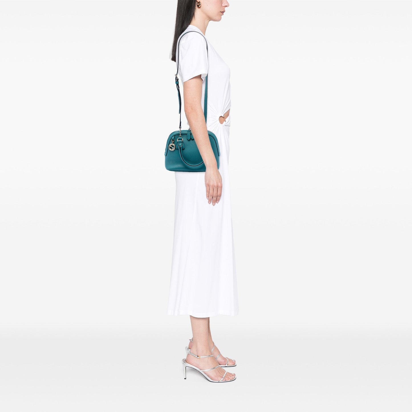 Gucci Small Dollar Calfskin GG Charm Dome Satchel