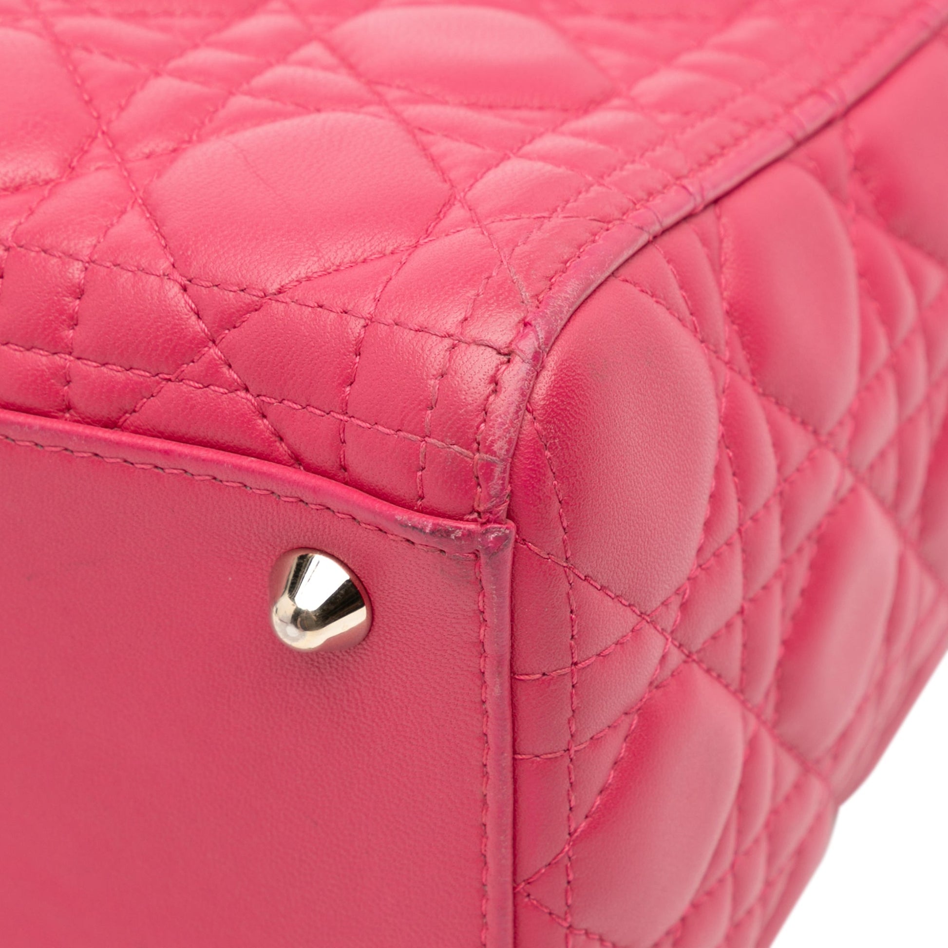 Dior Large Lambskin Cannage Lady Dior