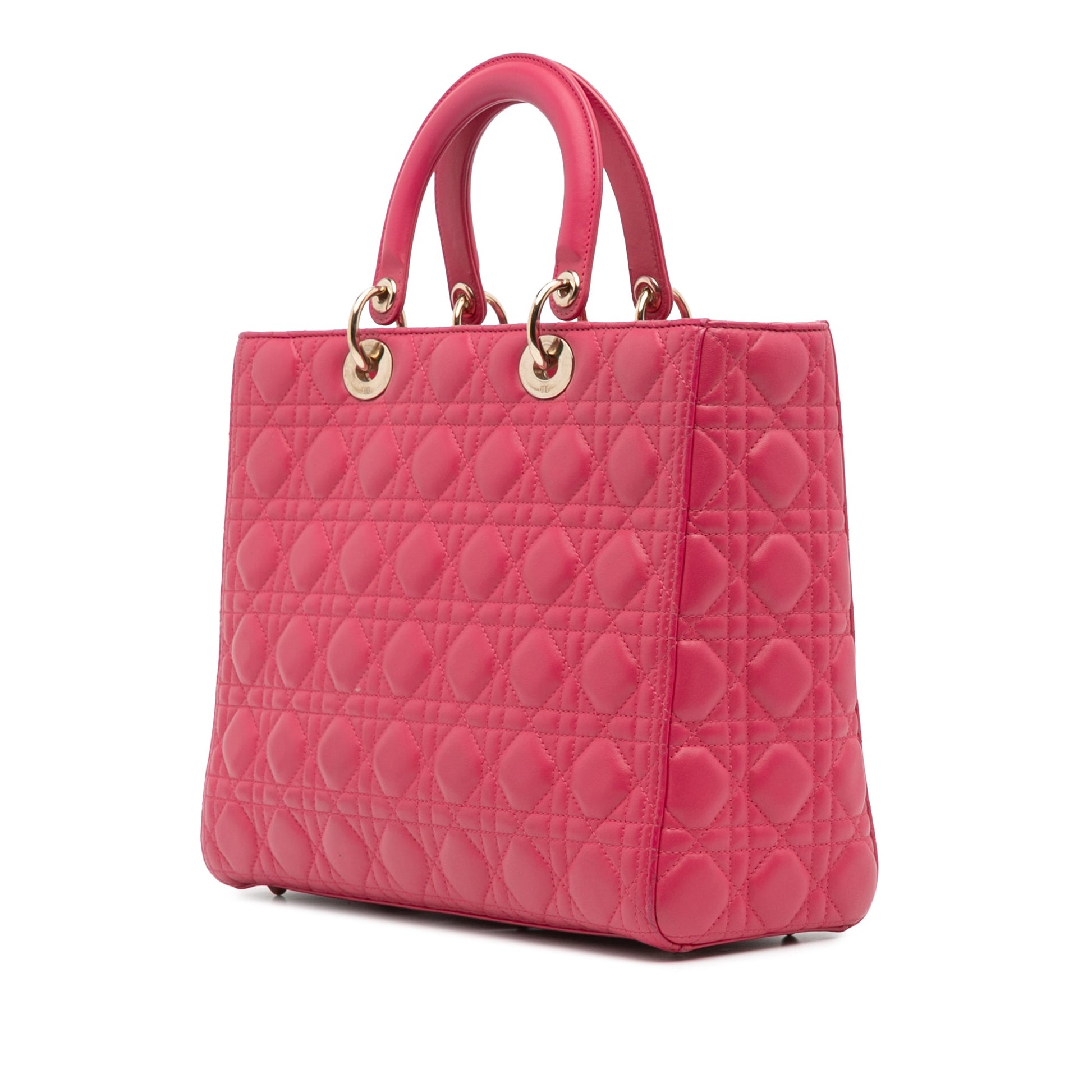 Dior Large Lambskin Cannage Lady Dior