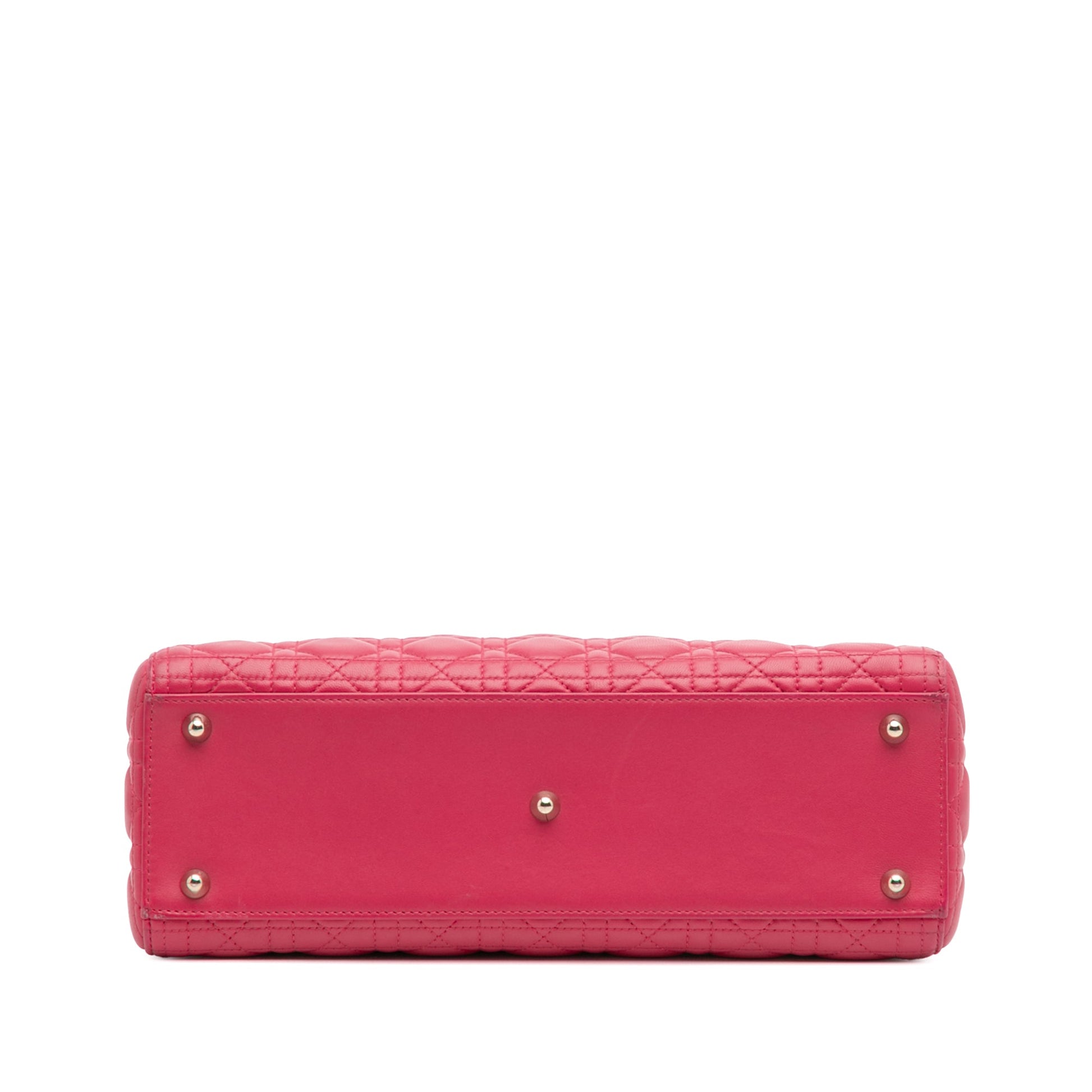 Dior Large Lambskin Cannage Lady Dior
