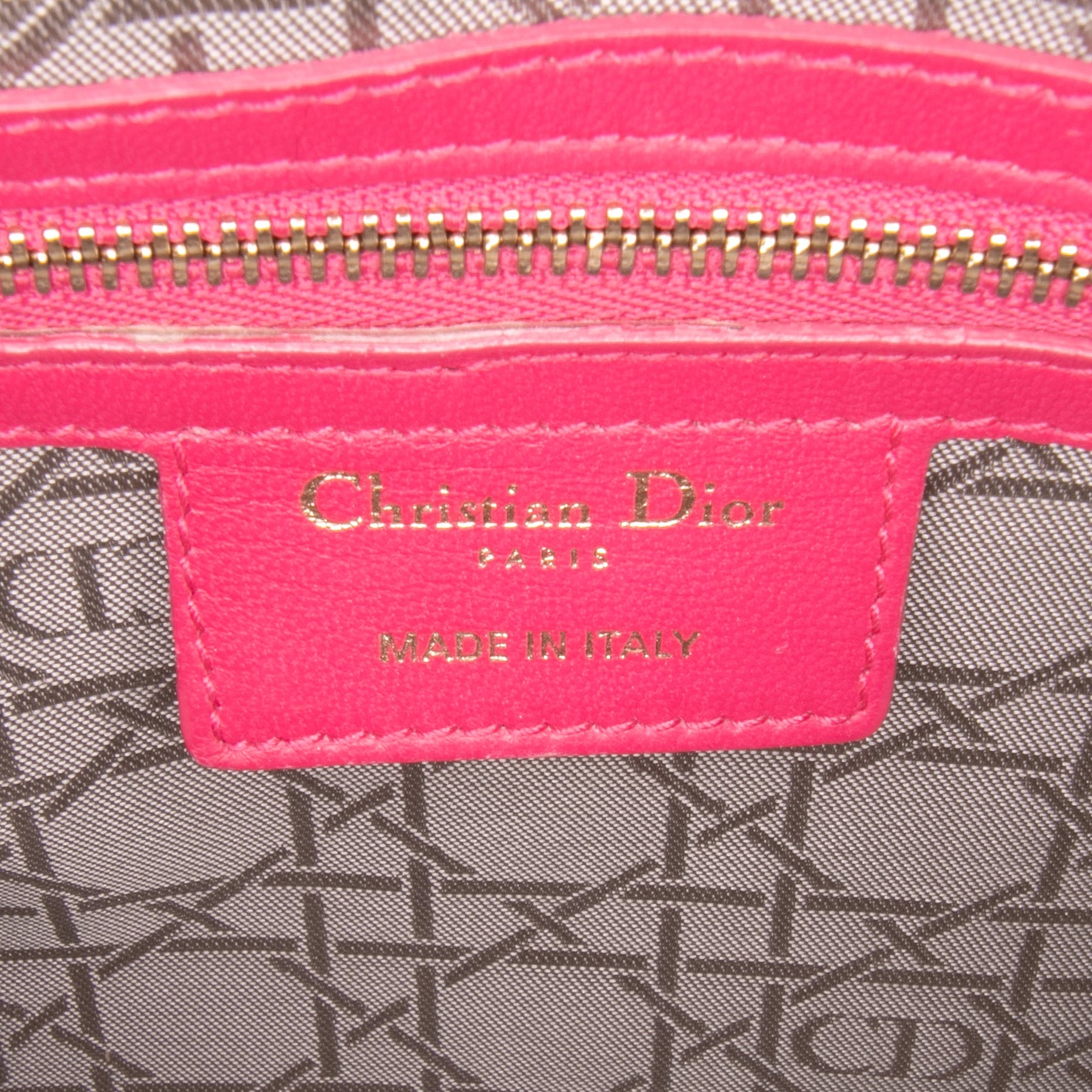 Dior Large Lambskin Cannage Lady Dior