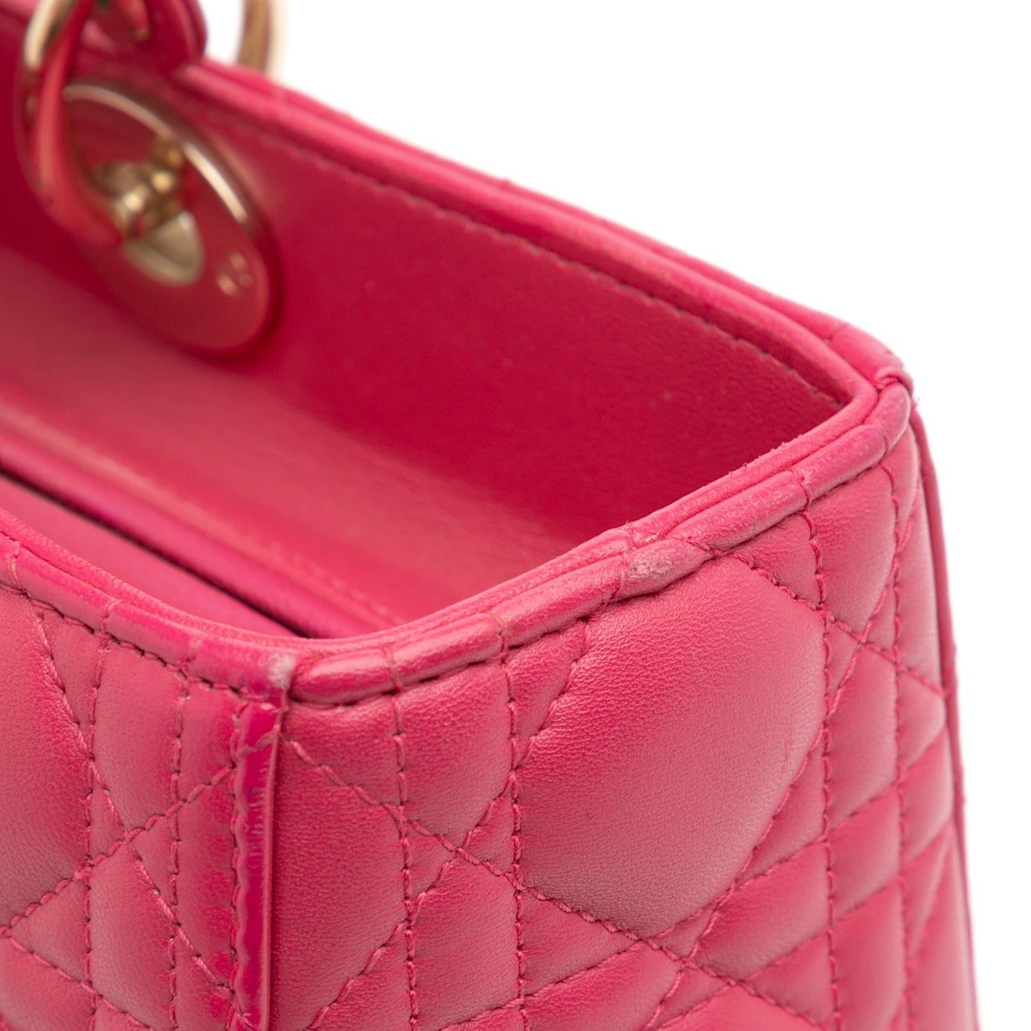 Dior Large Lambskin Cannage Lady Dior
