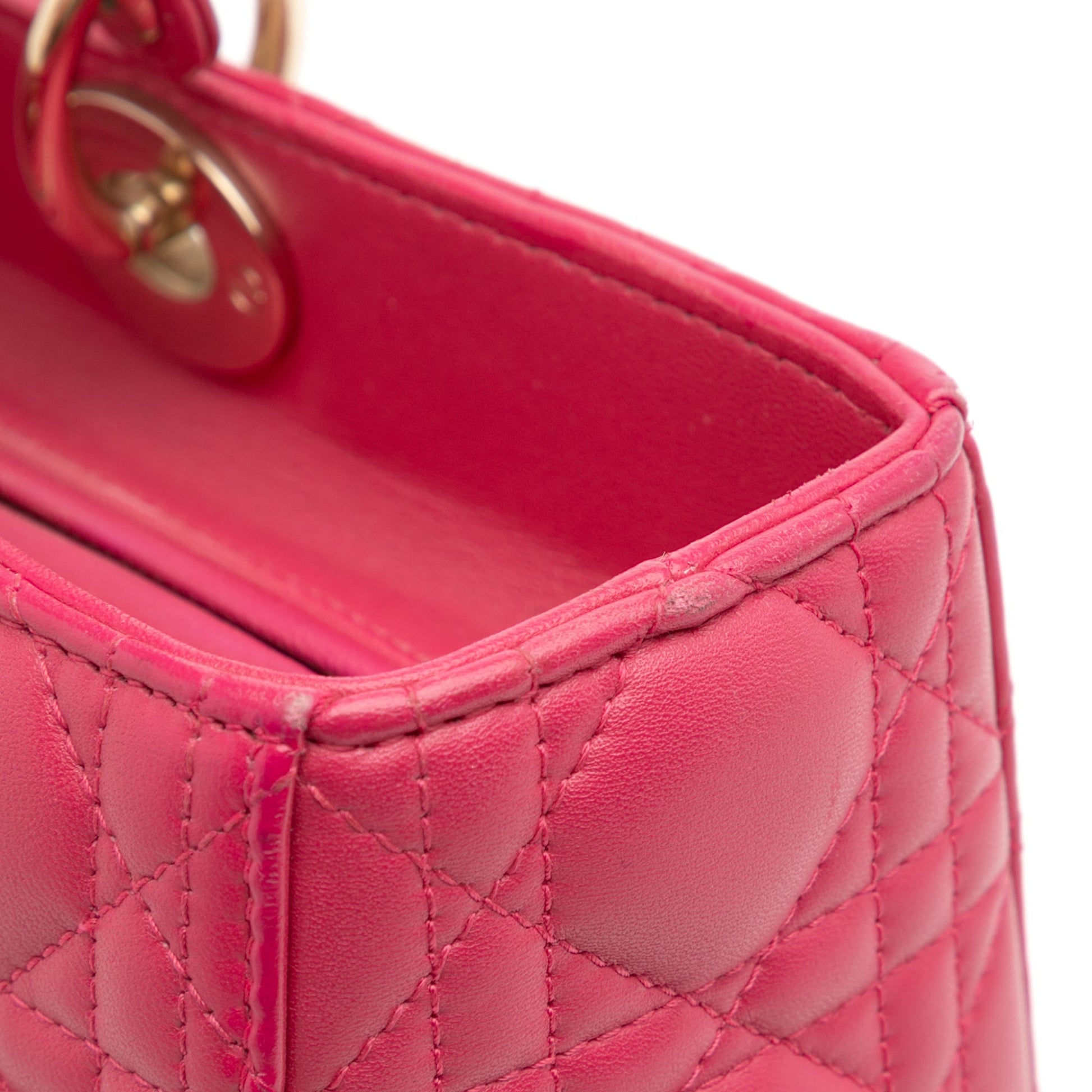 Dior Large Lambskin Cannage Lady Dior