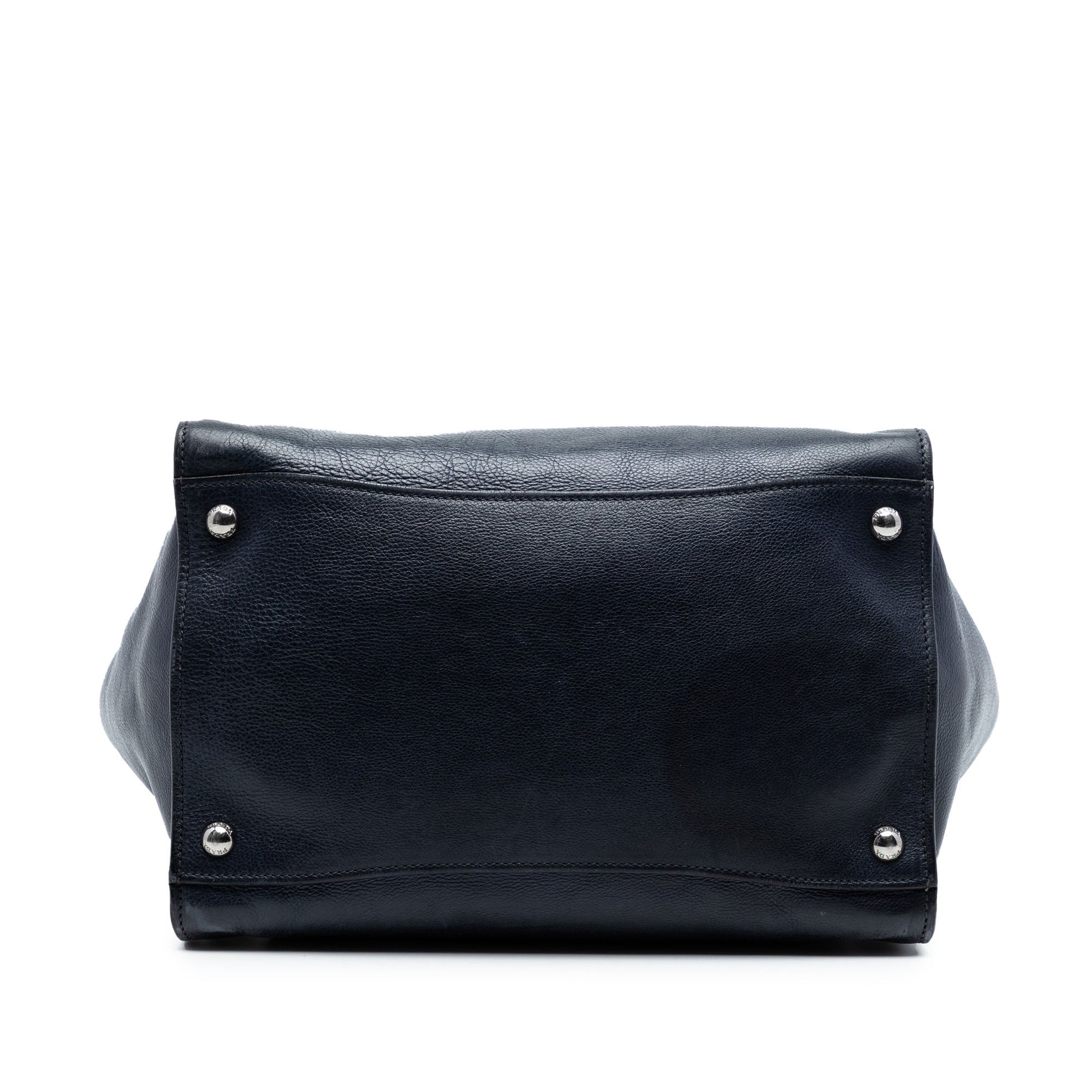 Prada Glace Calf Twin Pocket Double Handle Satchel