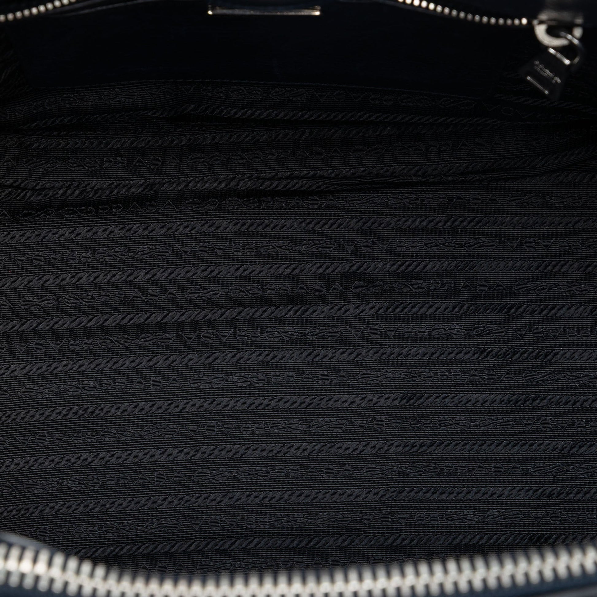 Prada Glace Calf Twin Pocket Double Handle Satchel