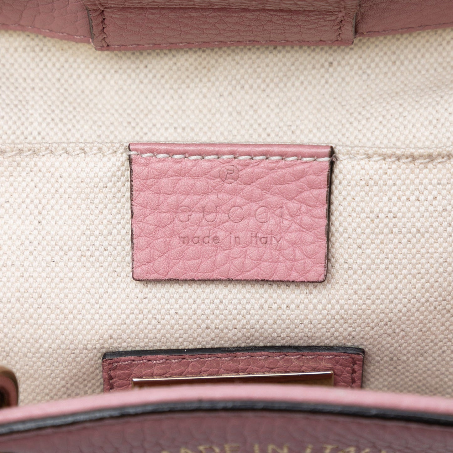 Gucci Mini Bicolor Calfskin Bamboo Shopper Satchel