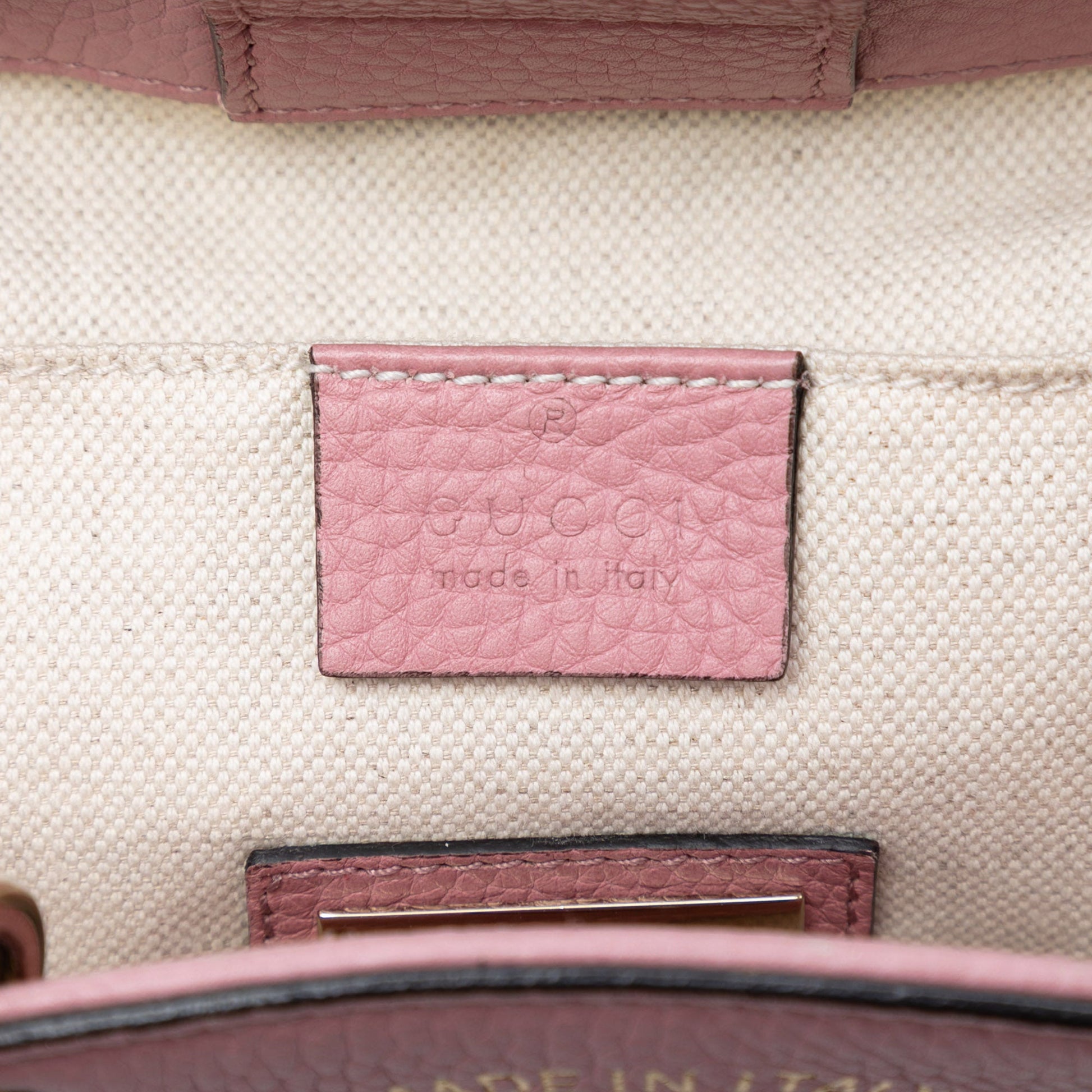 Gucci Mini Bicolor Calfskin Bamboo Shopper Satchel