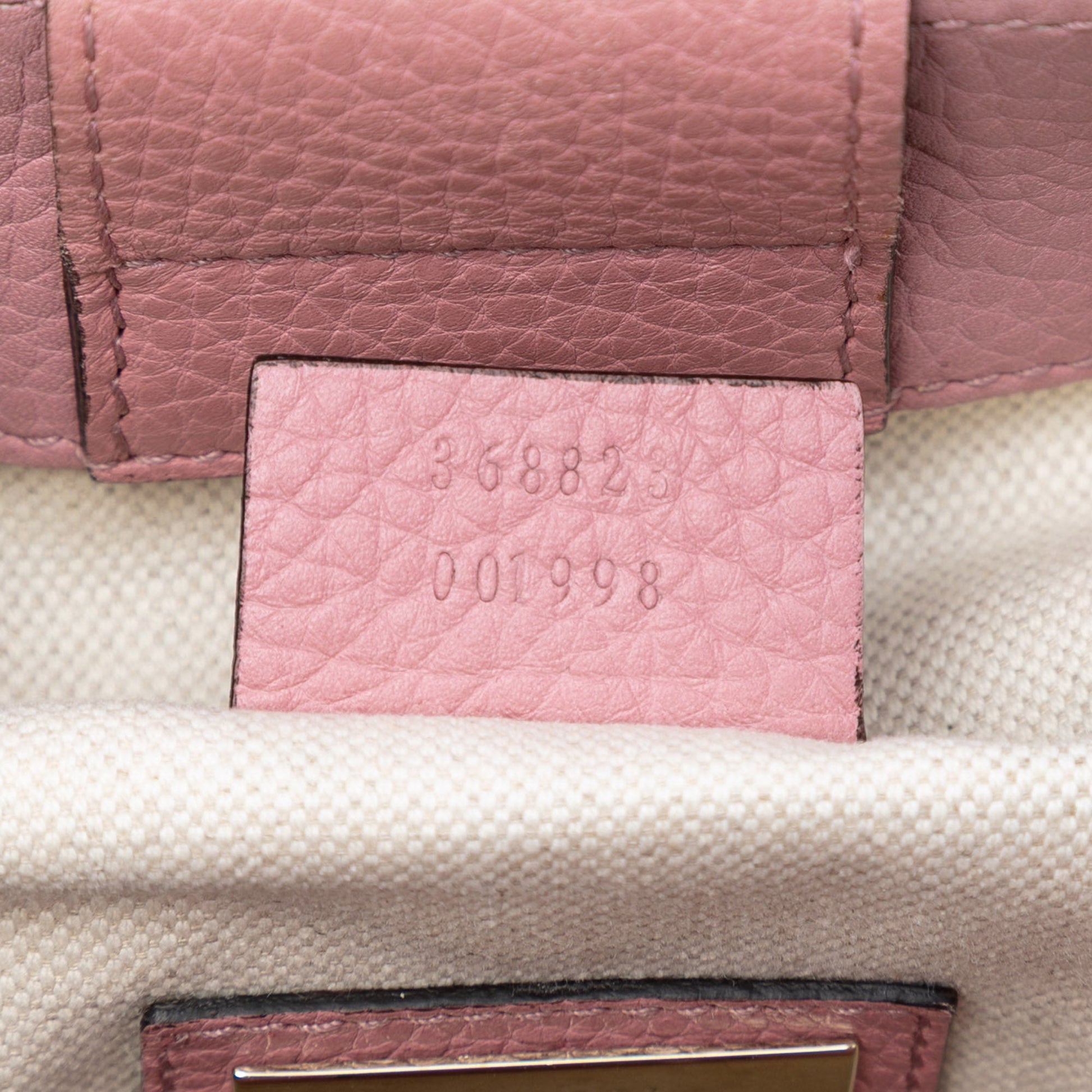 Gucci Mini Bicolor Calfskin Bamboo Shopper Satchel