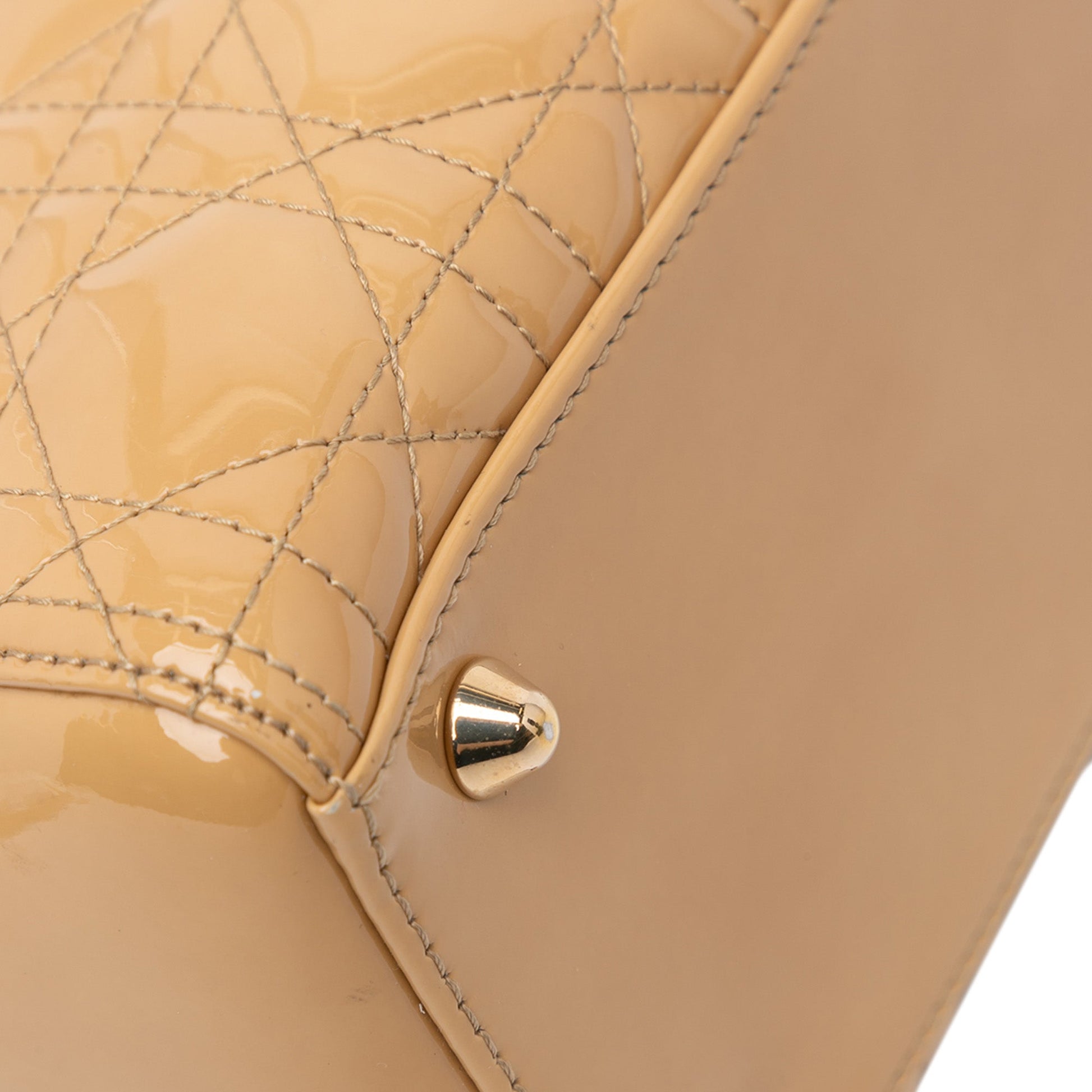 Dior Large Patent Cannage Lady Dior