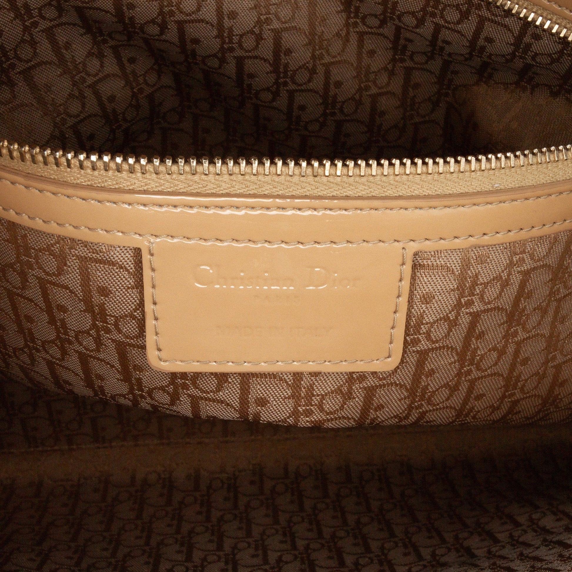 Dior Large Patent Cannage Lady Dior
