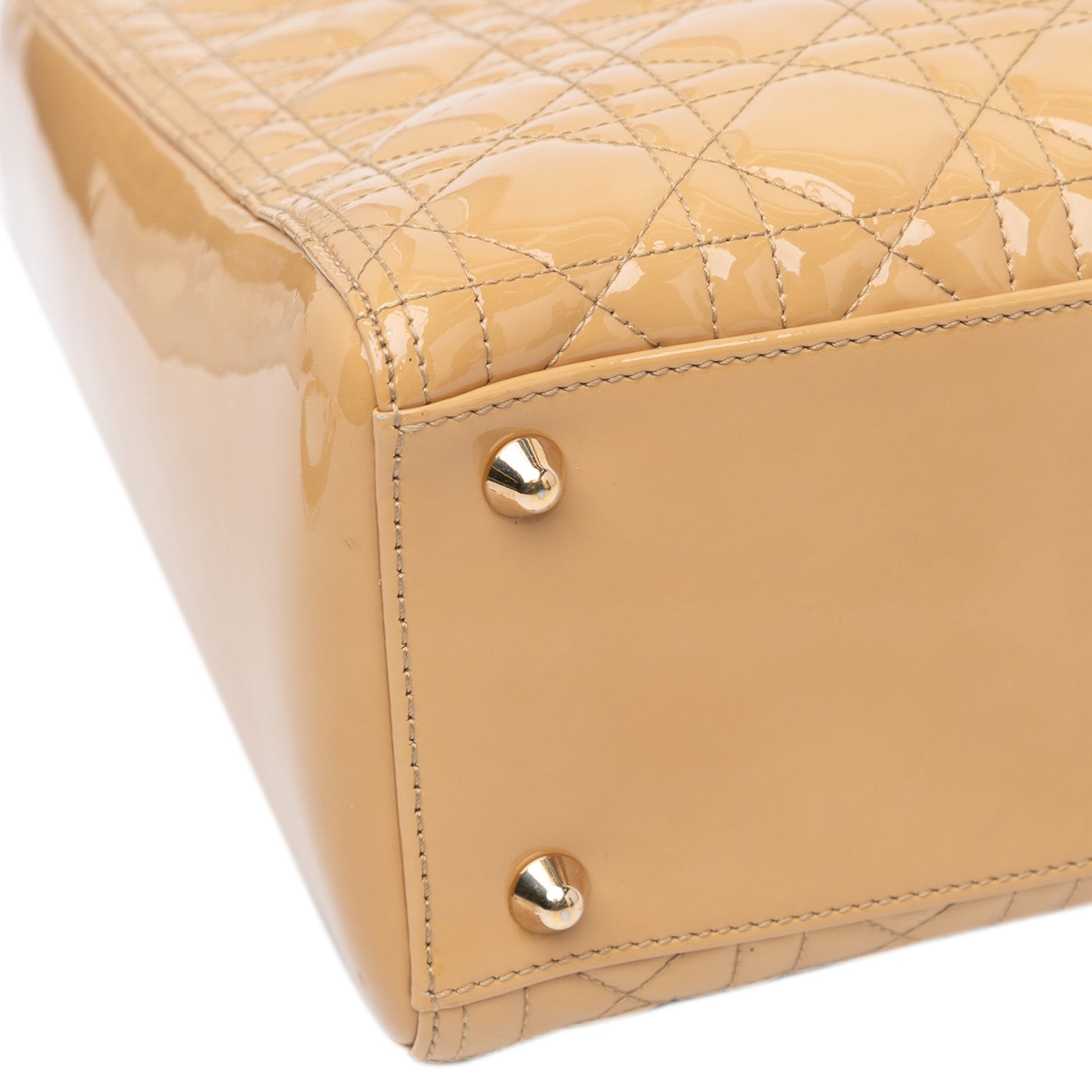 Dior Large Patent Cannage Lady Dior