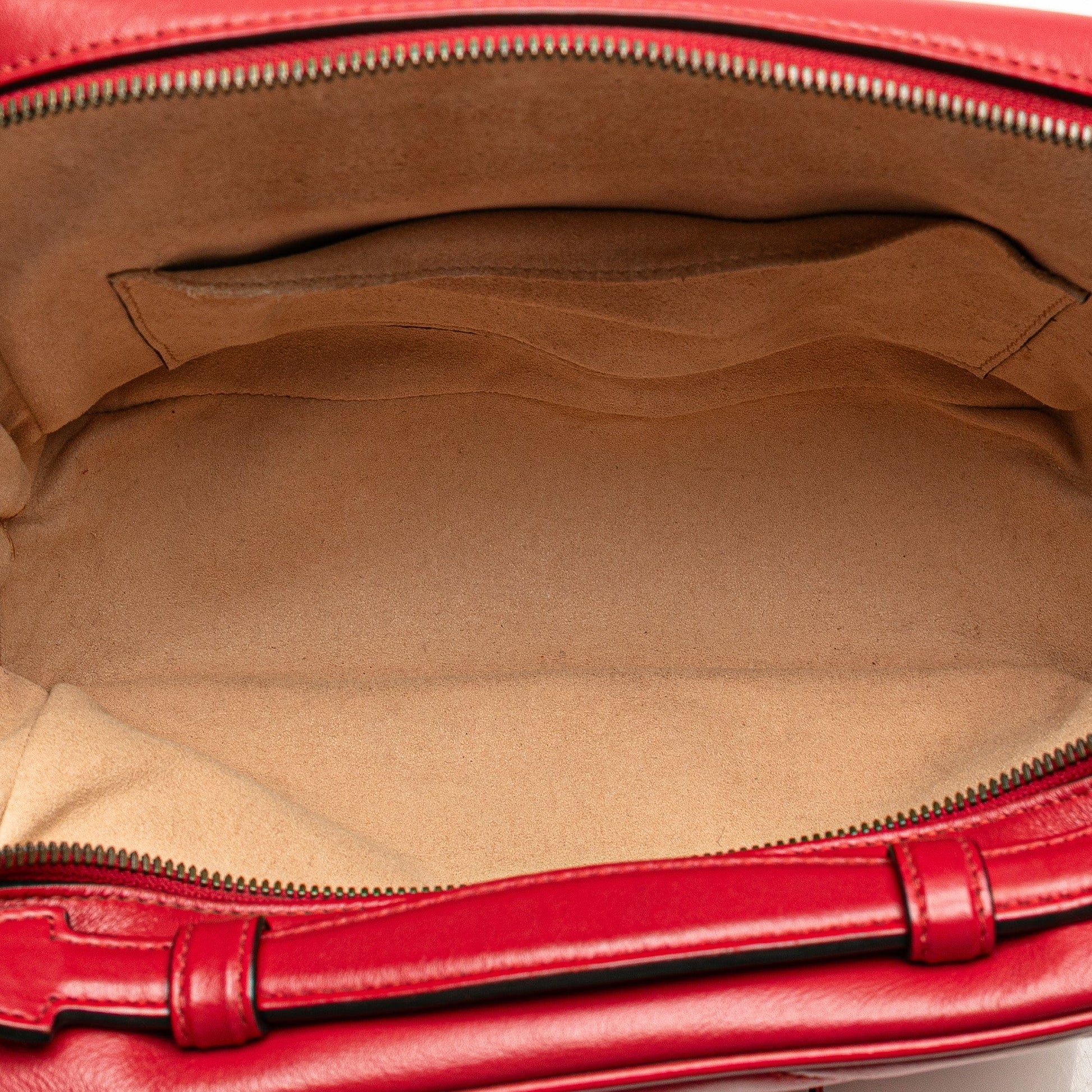 Gucci Small GG Marmont Matelasse Leather Sylvie Top Handle Satchel