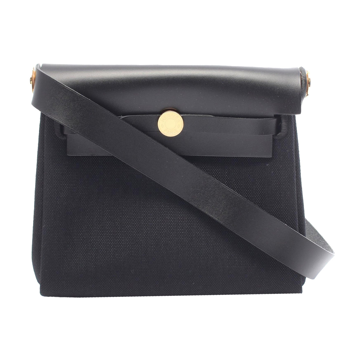 Hermès Military Toile and Vache Hunter Herbag Zip 20