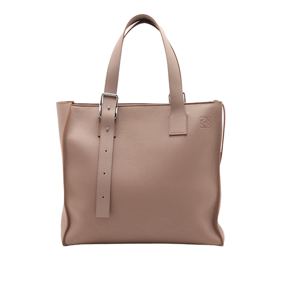 LOEWE Leather Anagram Buckle Tote