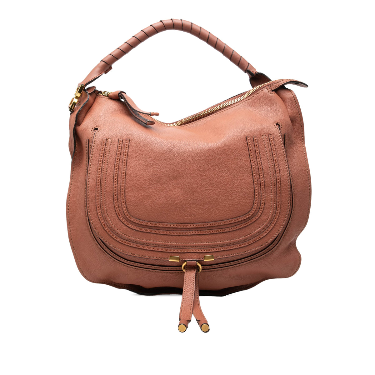 Chloé Large Pebbled Calfskin Marcie Hobo