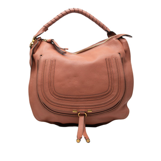 Chloé Large Pebbled Calfskin Marcie Hobo