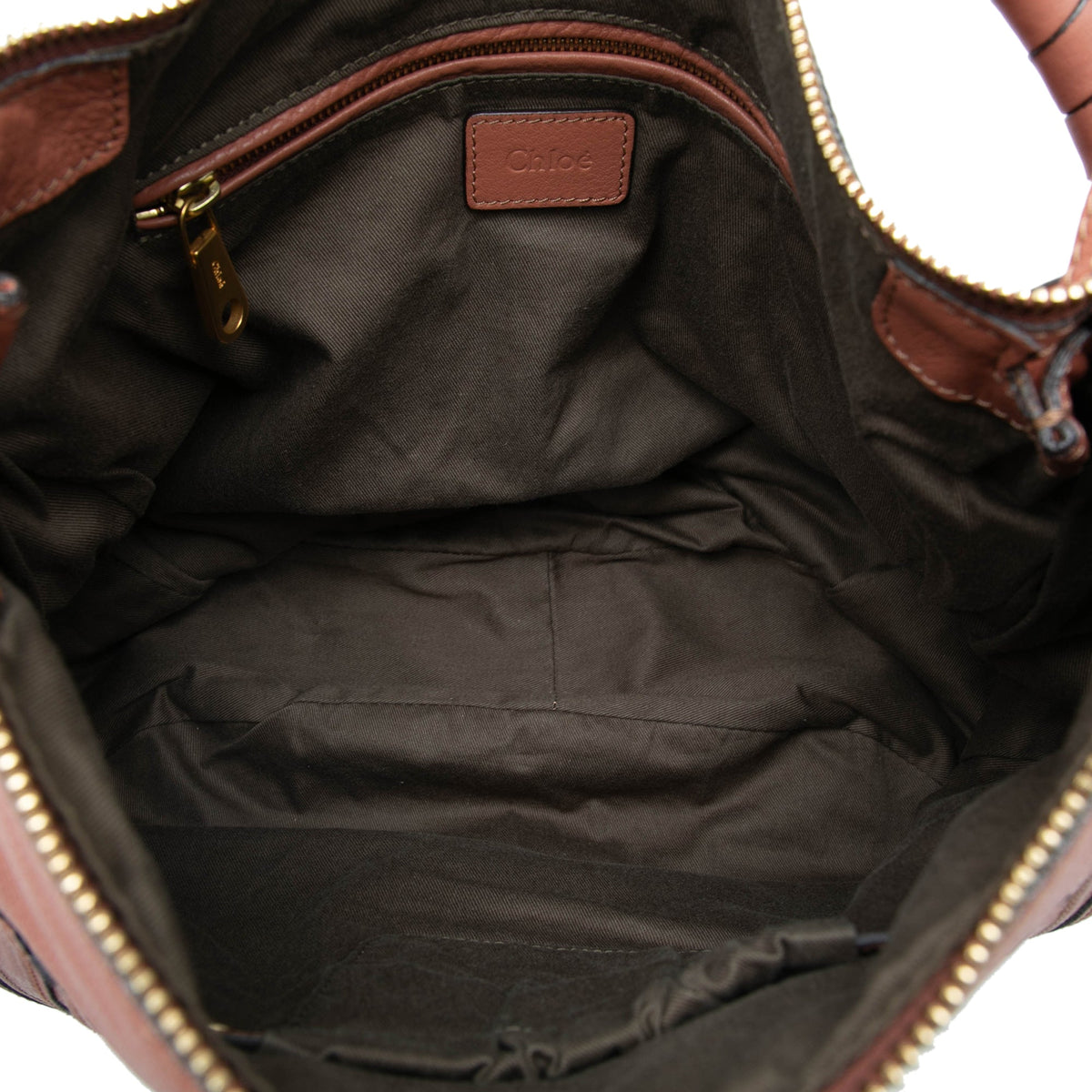 Chloé Large Pebbled Calfskin Marcie Hobo