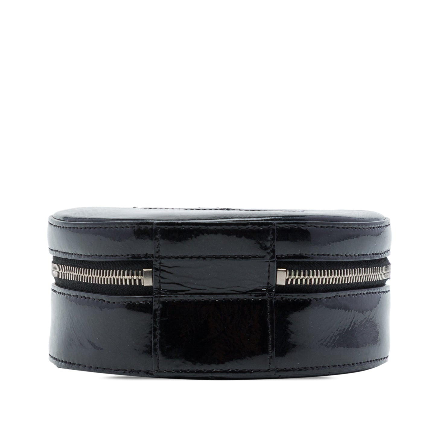 Chanel CC Patent Round as Earth Bag
