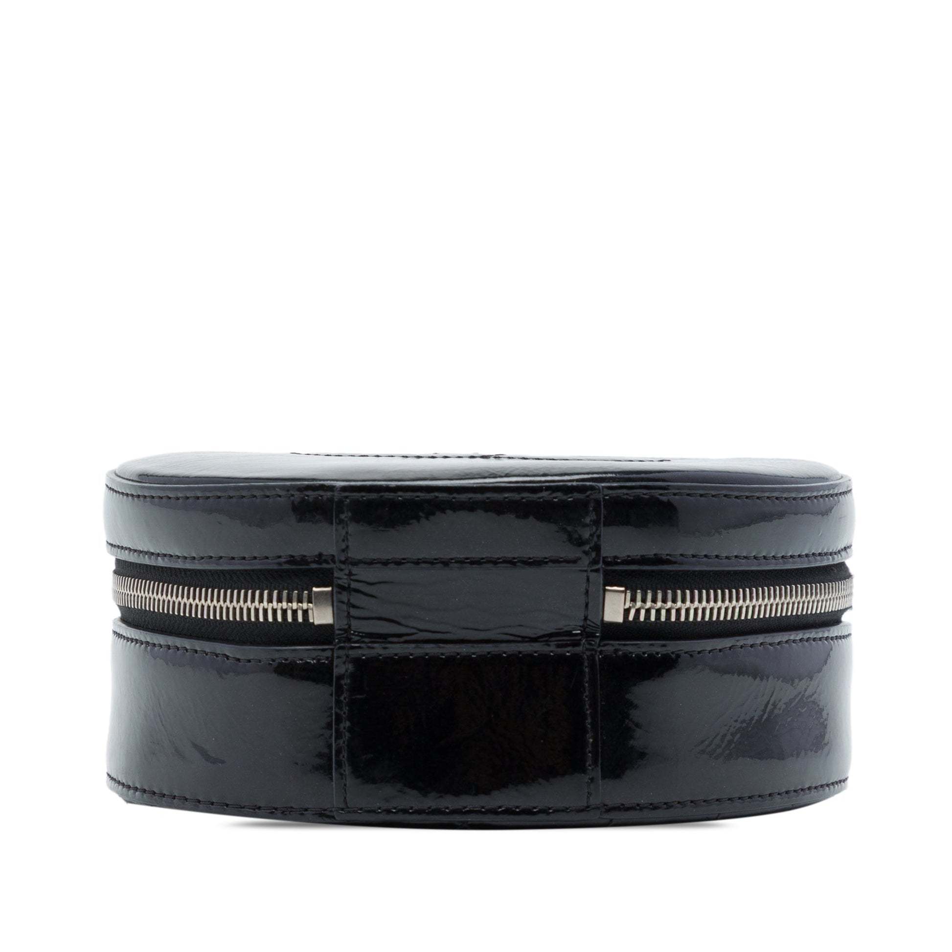Chanel CC Patent Round as Earth Bag