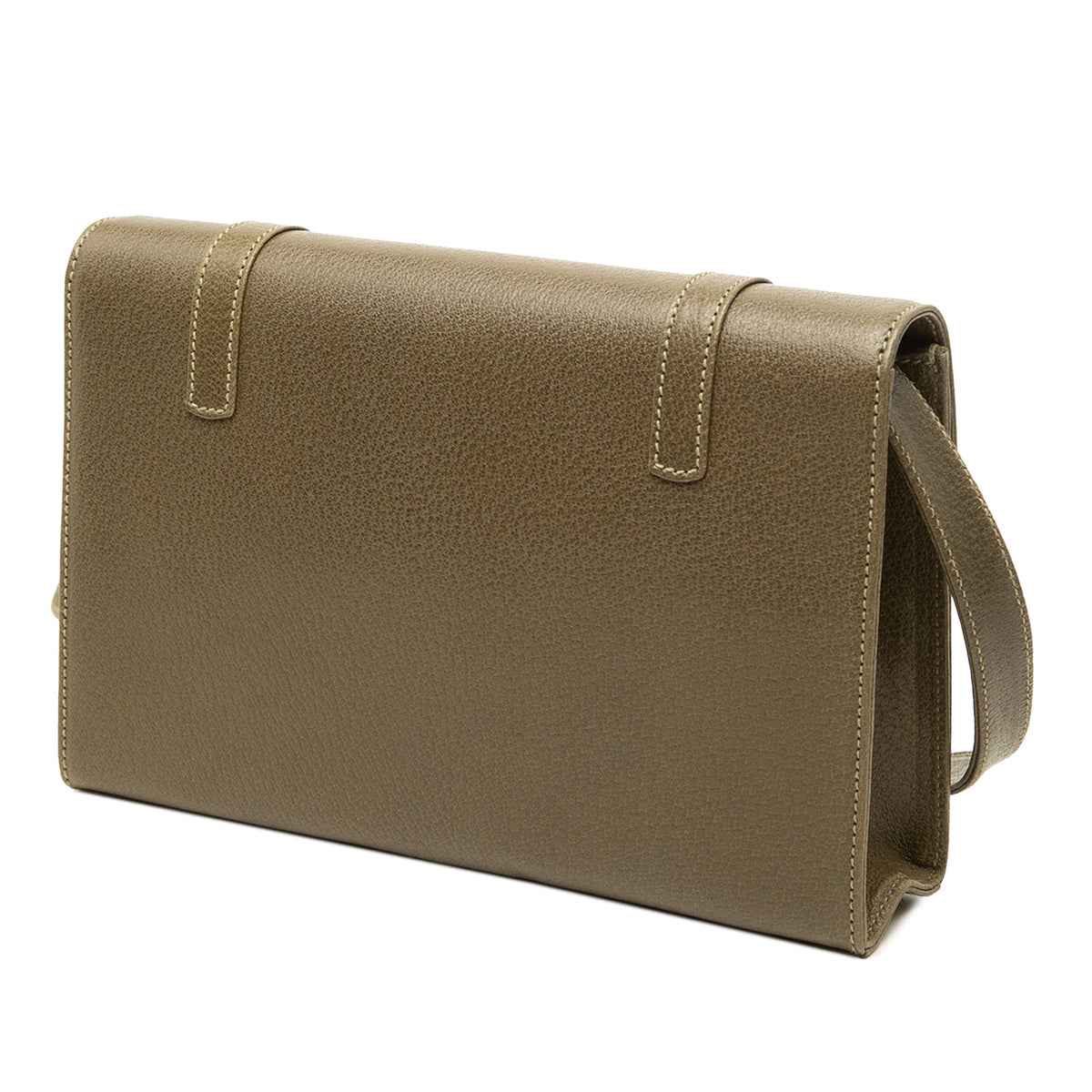 Gucci Calfskin Turnlock Flap Crossbody — Green