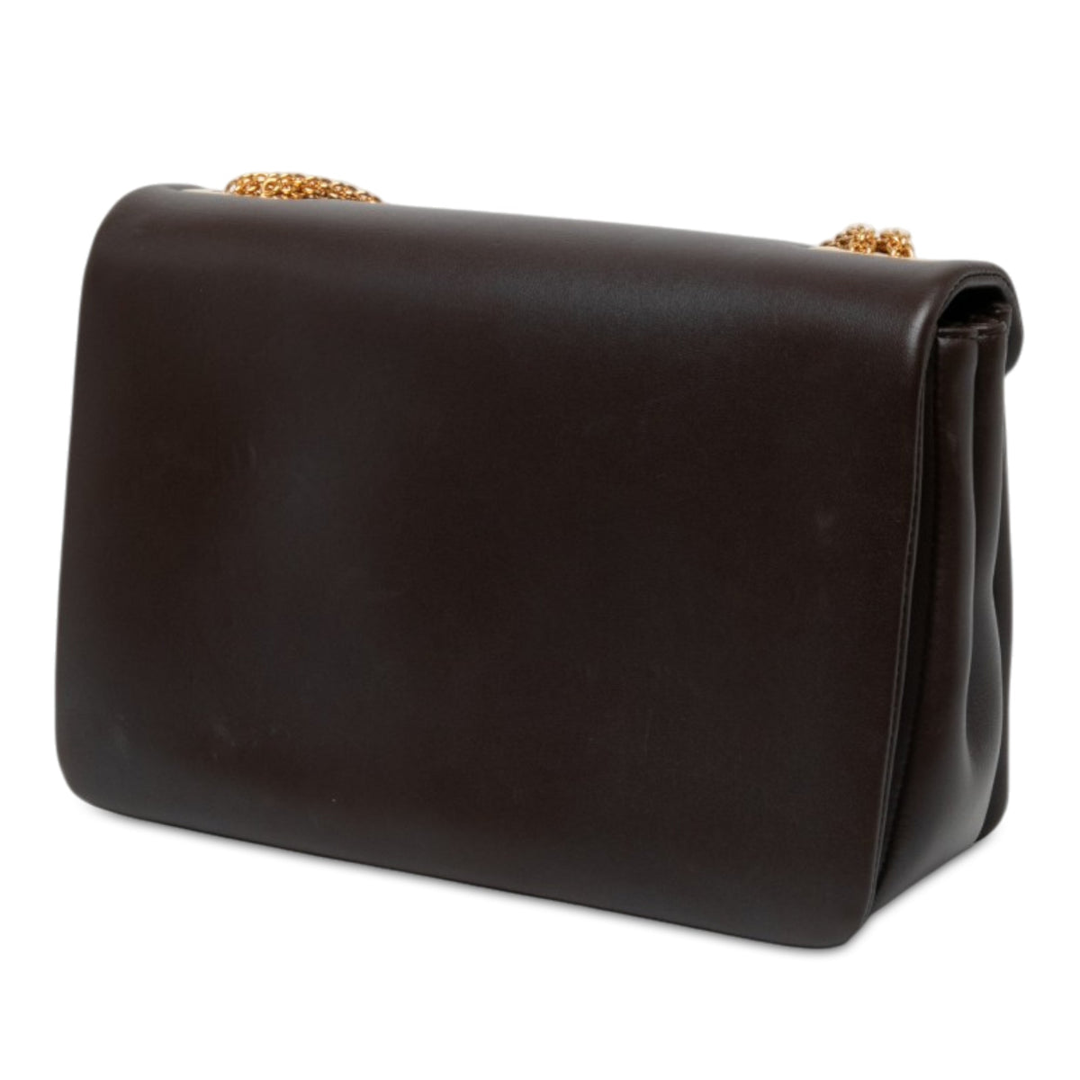 Valentino Nappa One Stud Chain Crossbody — Brown