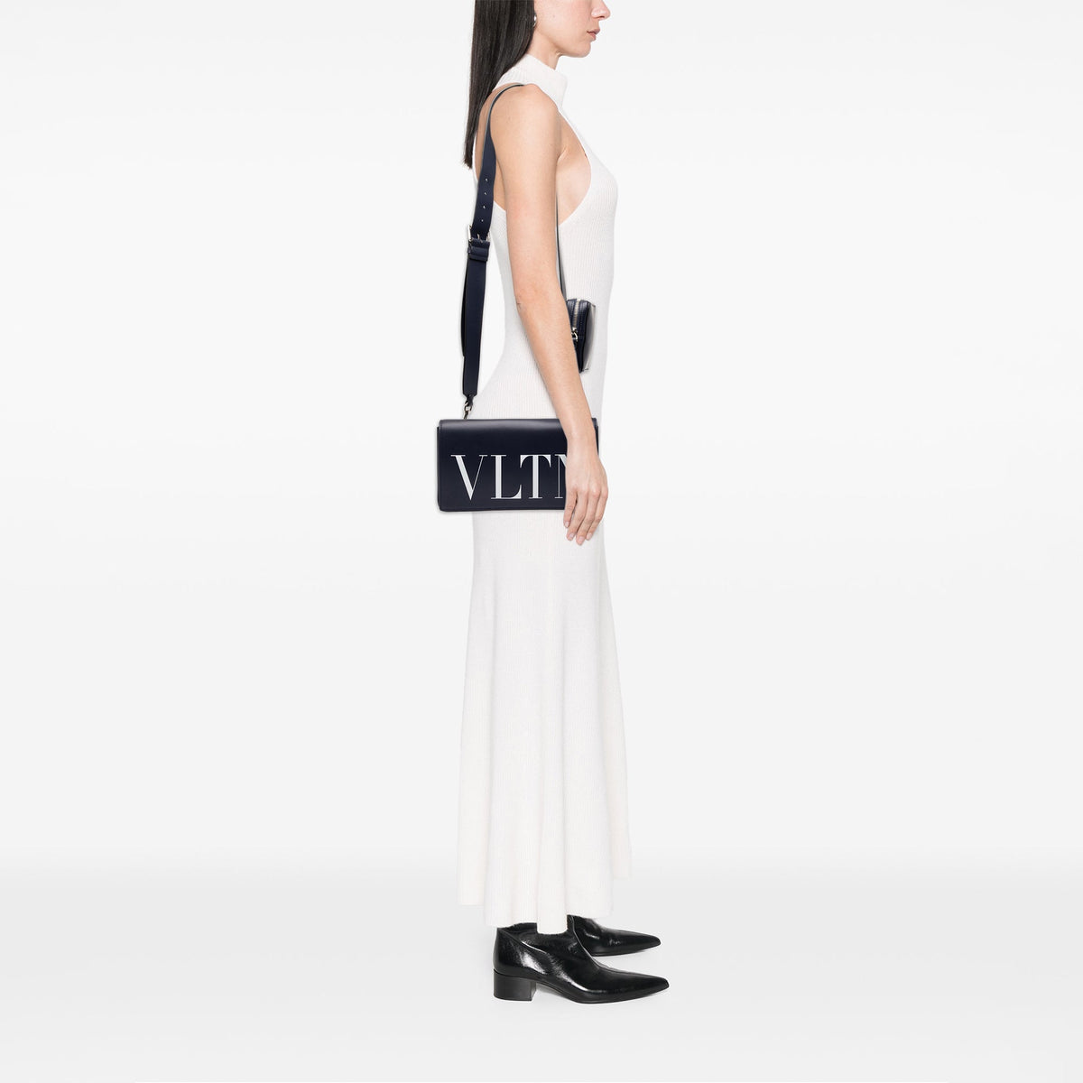 Valentino Leather VLTN Flap Crossbody
