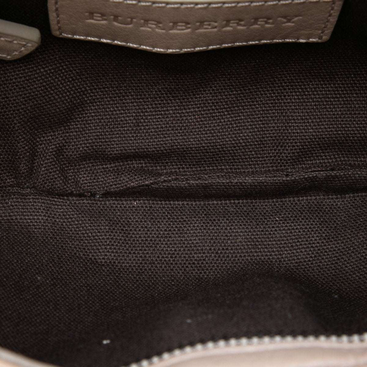 Burberry Smoke Check Coated Canvas Shoulder Bag