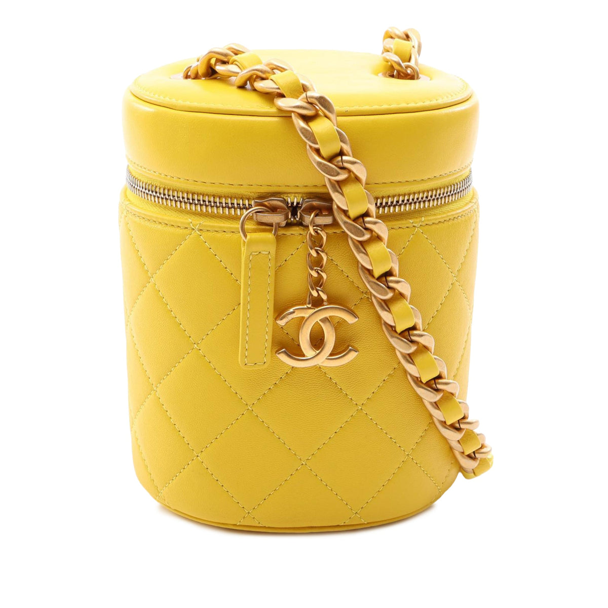 Chanel CC Quilted Lambskin Vanity Case
