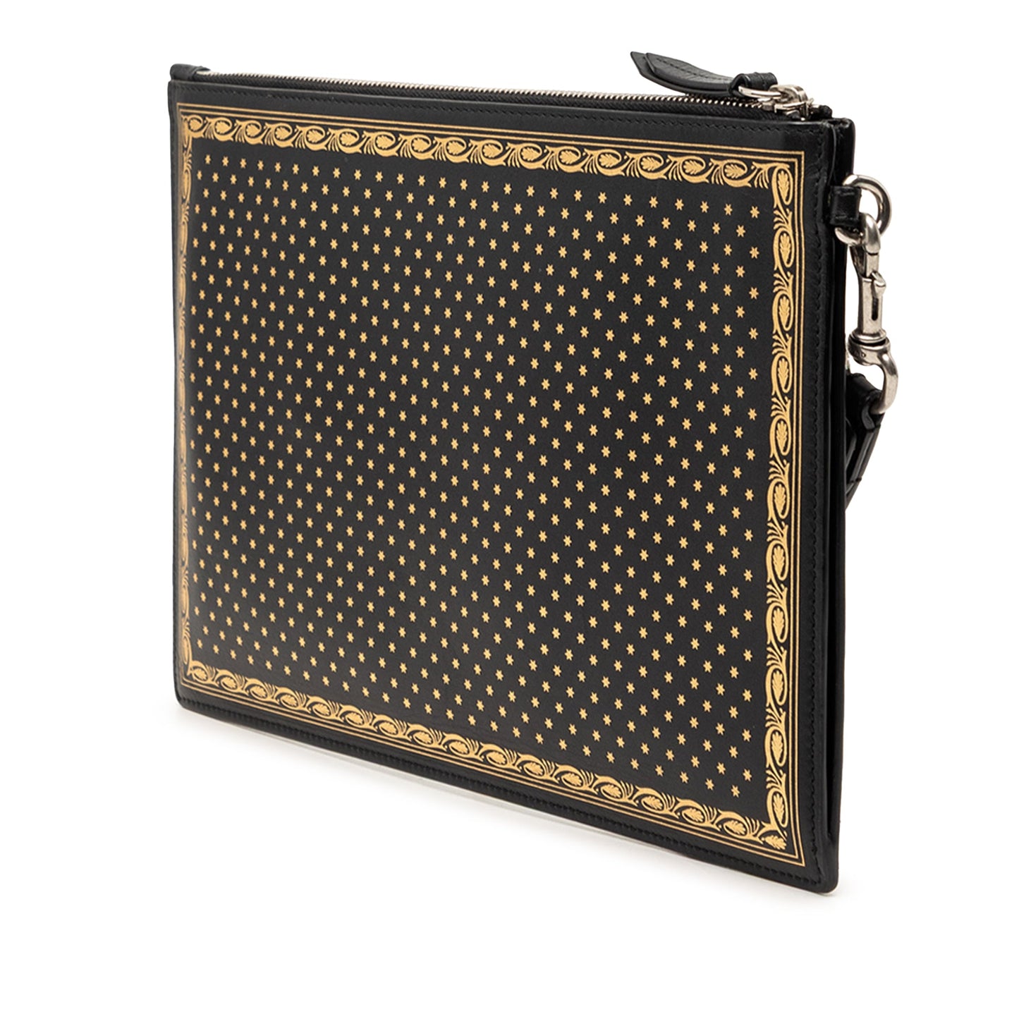 Gucci Leather Guccy Sega Clutch