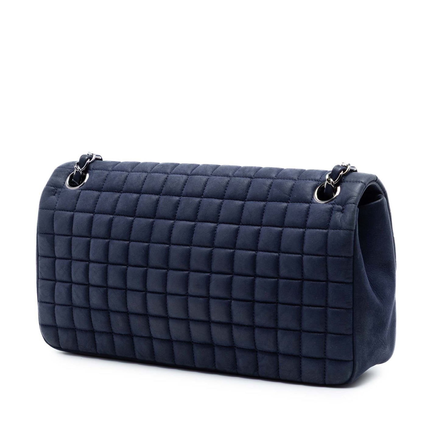 Chanel Chocolate Bar Iridescent Calfskin Bubble Flap
