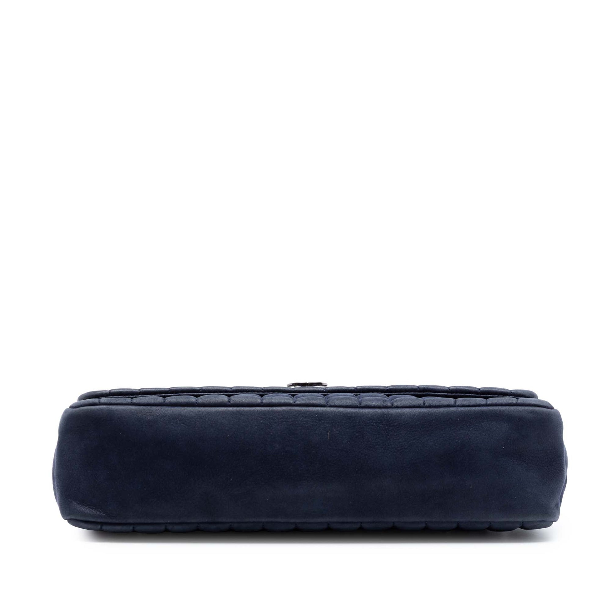 Chanel Chocolate Bar Iridescent Calfskin Bubble Flap
