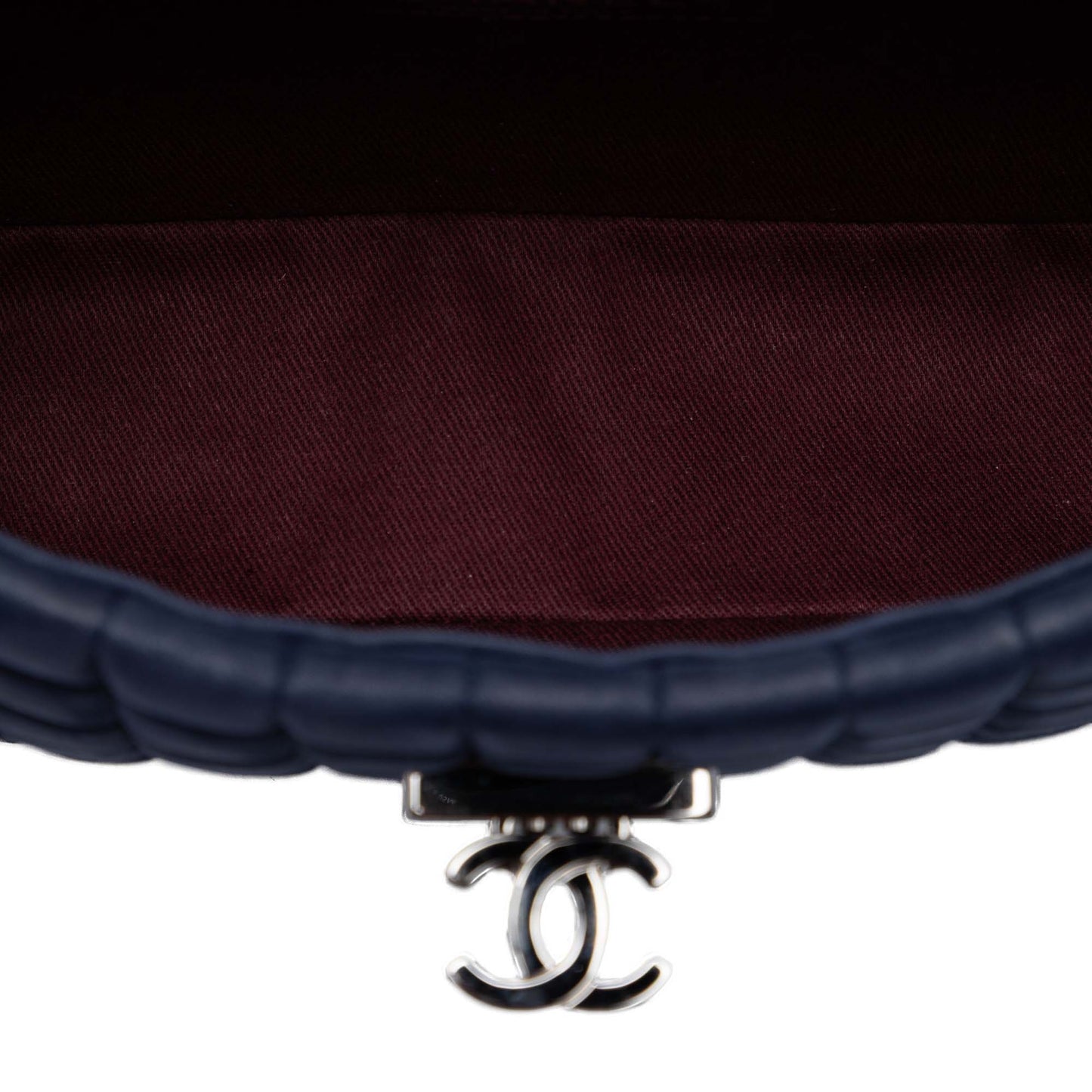 Chanel Chocolate Bar Iridescent Calfskin Bubble Flap