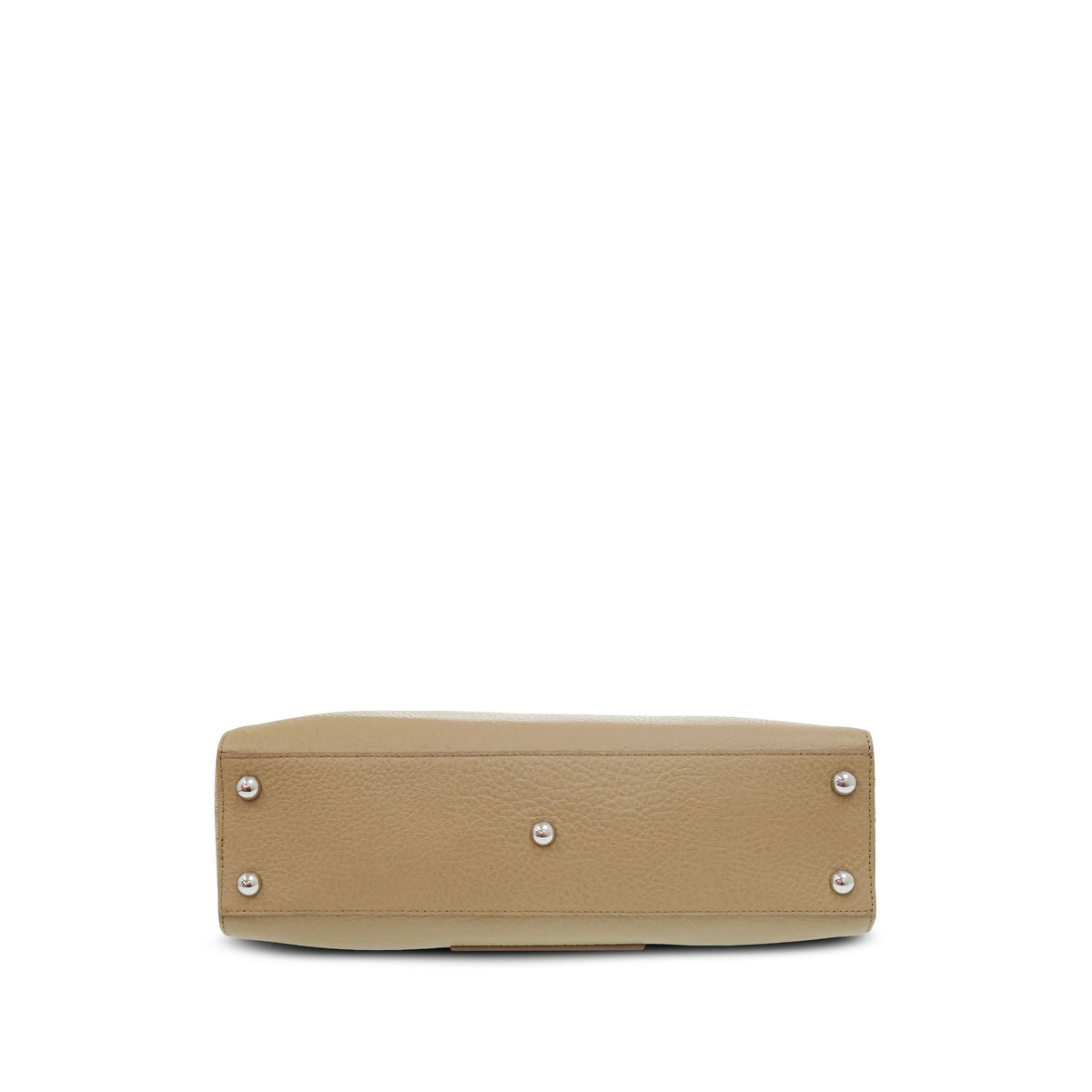 Maison Margiela Leather 5AC Daily Vertical Tote — Beige
