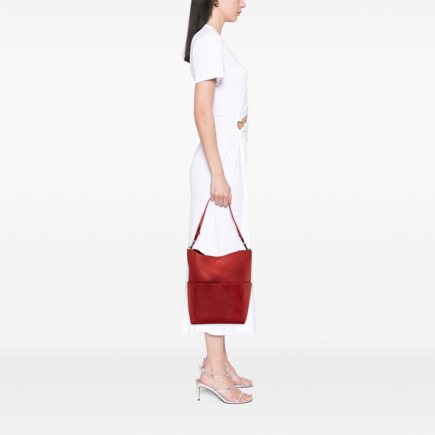 Celine Medium Suede Seau Sangle Bucket Bag