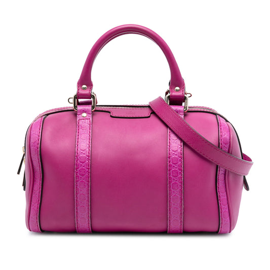 Gucci Small Microguccissima Trimmed Leather Joy Boston Bag